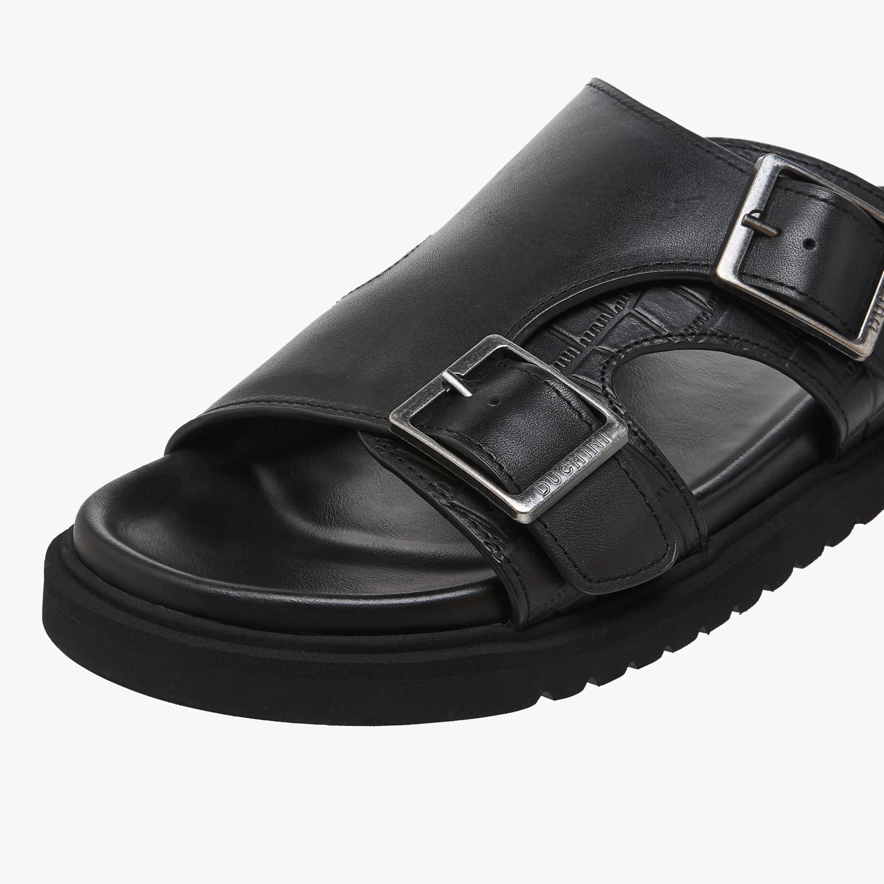 Duchini Men Textured Comfort Sandals-men-shoes-sandals-image-4