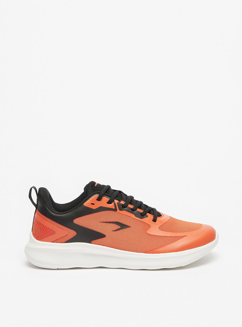 Dash Men's Textured Lace-Up Sports Shoes with Cushioning-sports-men-shoes-image-3