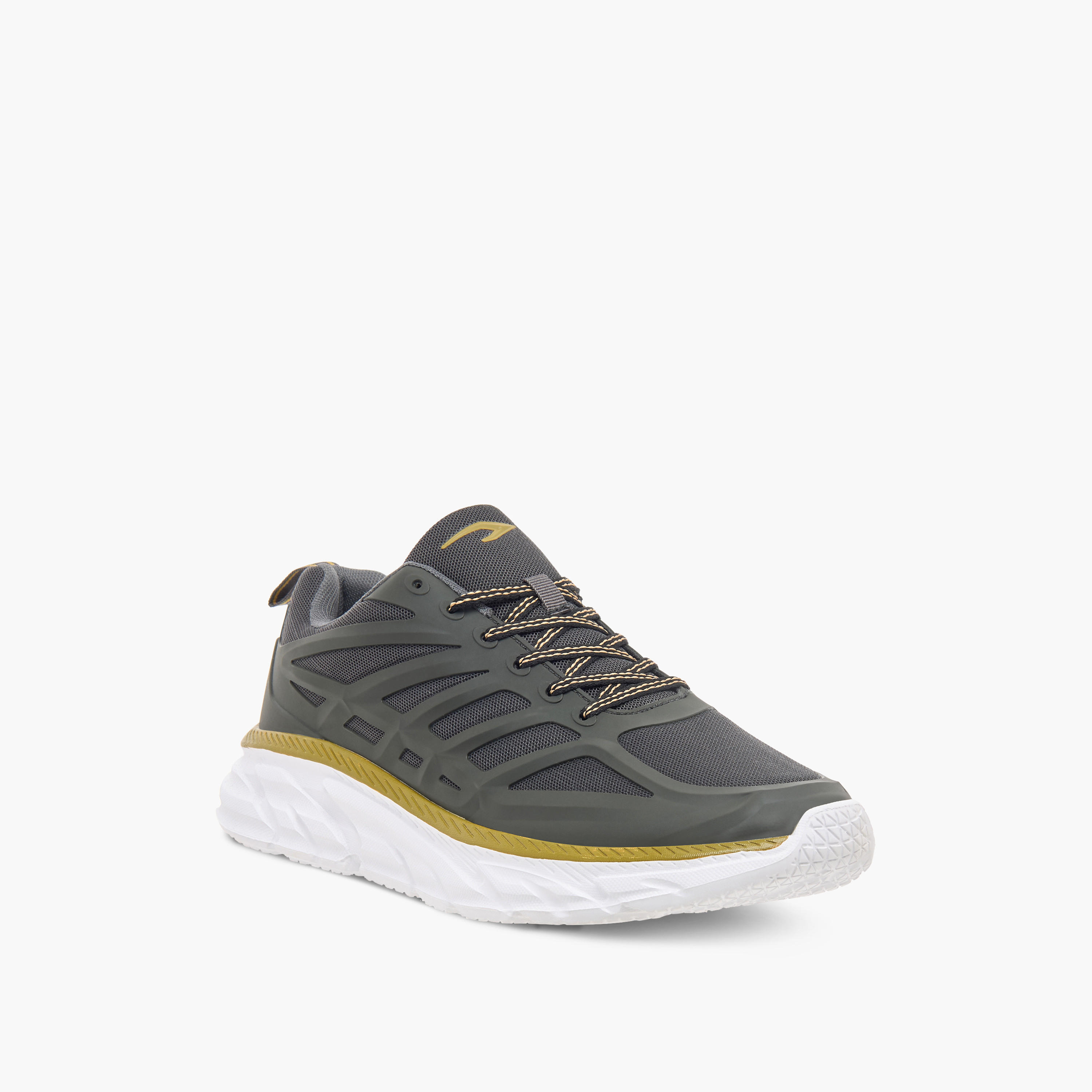 Dash Panelled Shoes with Lace-Up Closure-sports-men-shoes-image-7