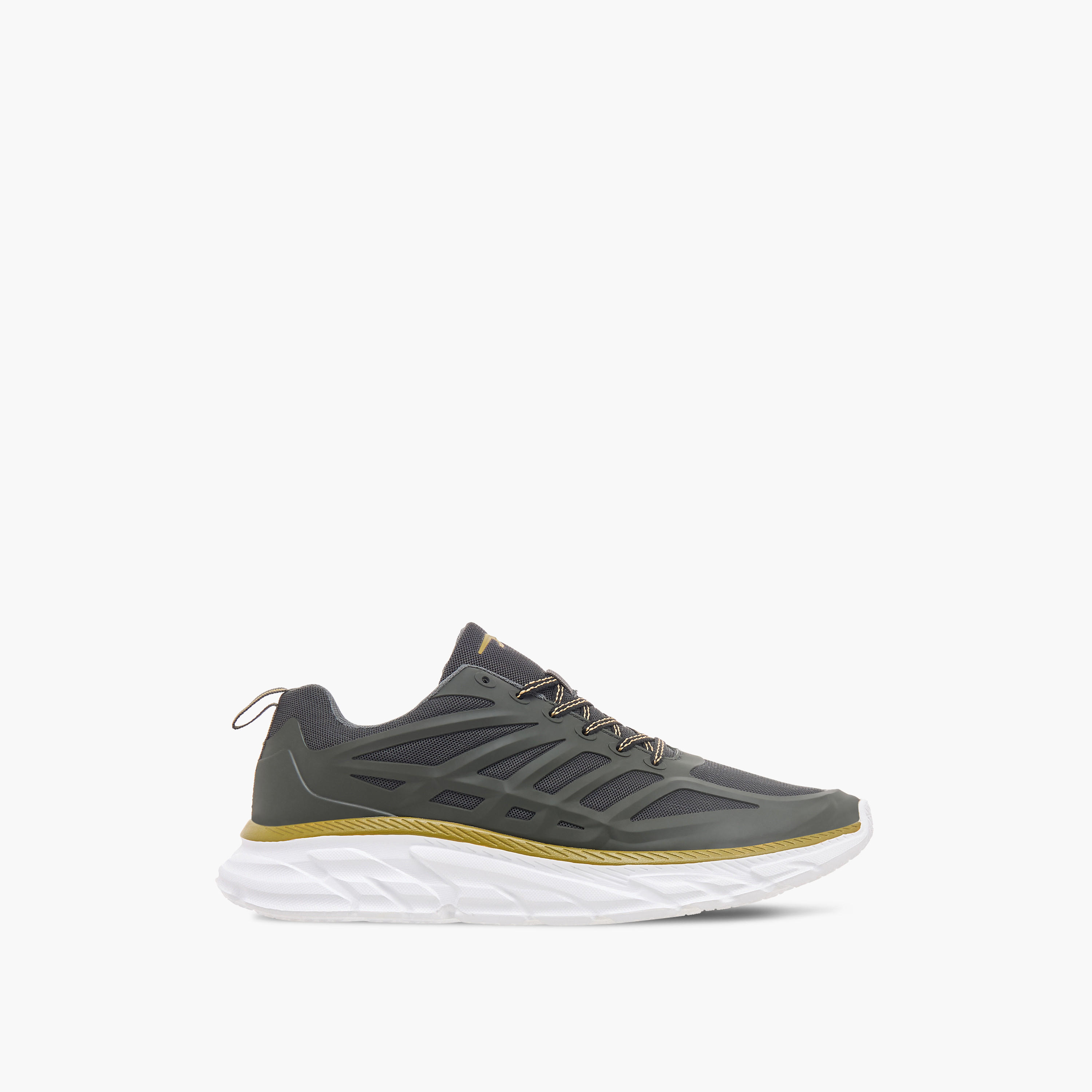 Dash Panelled Shoes with Lace-Up Closure-sports-men-shoes-image-8