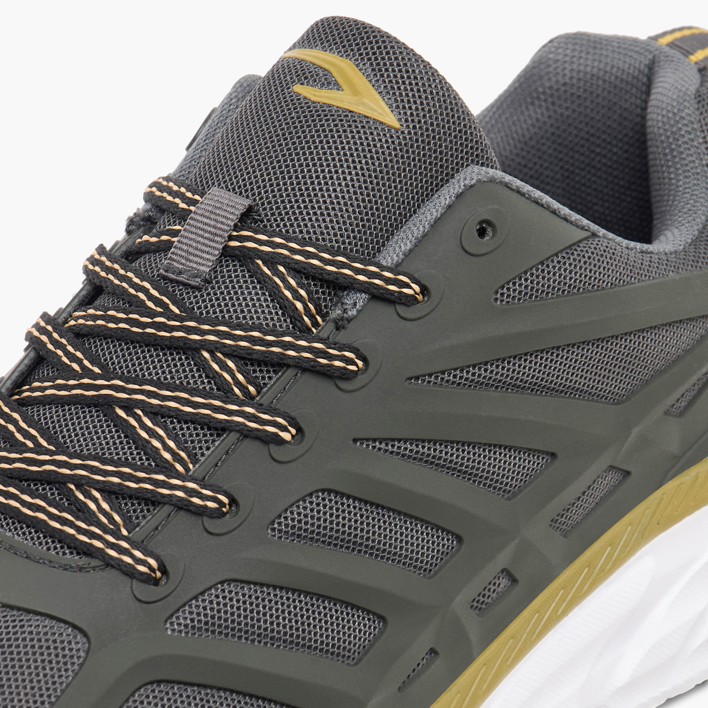 Dash Panelled Shoes with Lace-Up Closure-sports-men-shoes-image-9