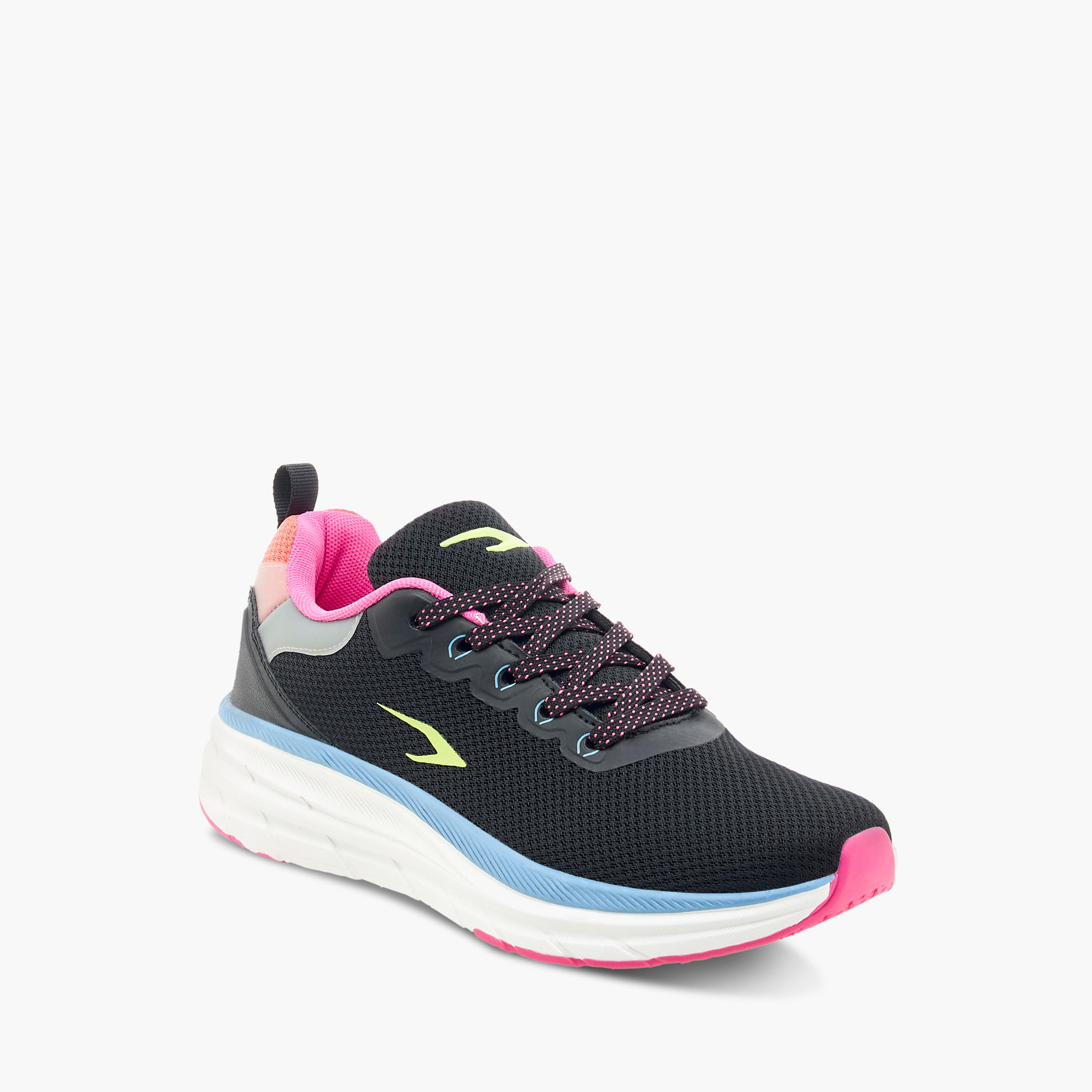 Dash Colourblock Sports Shoes with Lace-Up Closure-women-shoes-sneakers-image-2