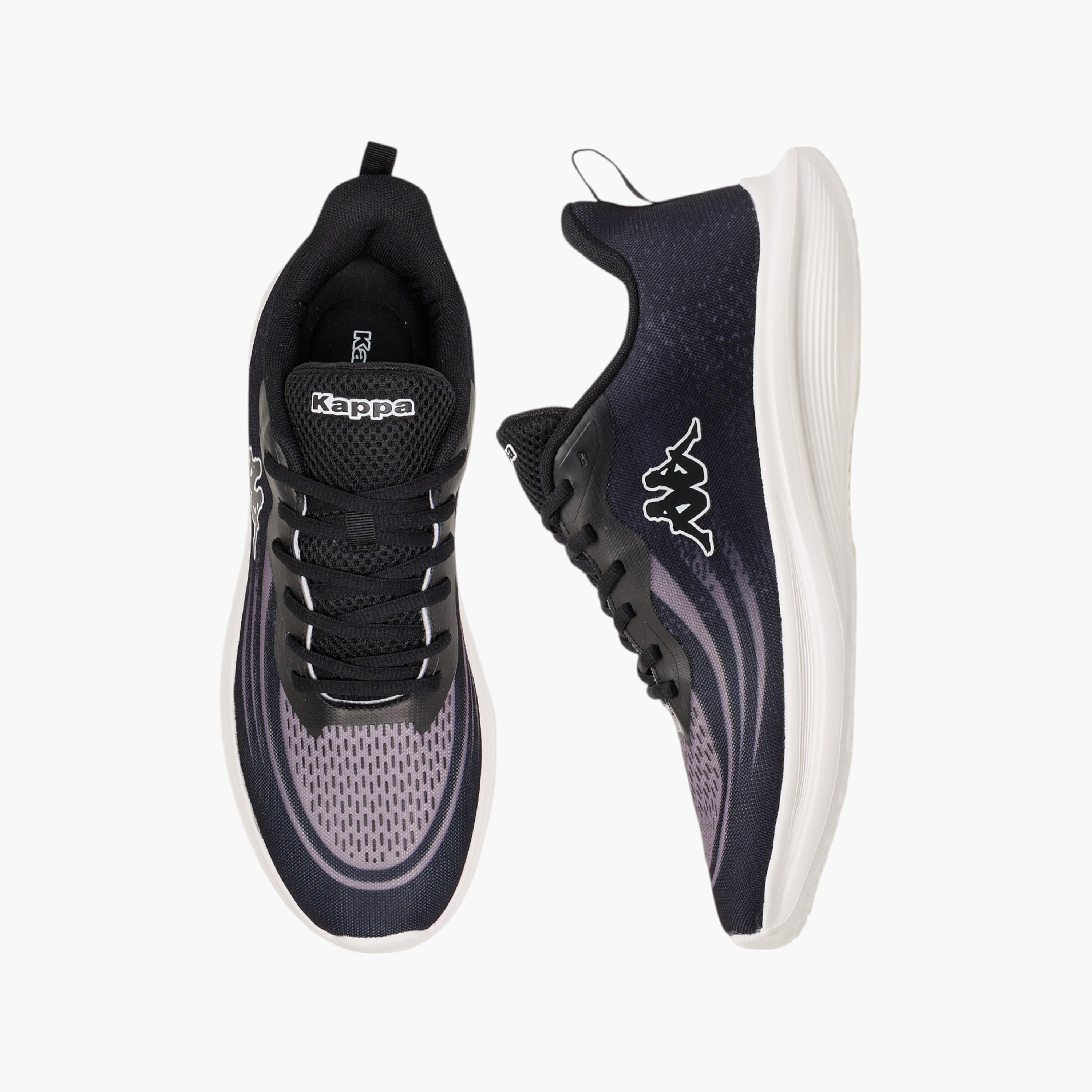 Kappa Men's Logo Print Sports Shoes with Lace-Up Closure-sports-men-shoes-image-1
