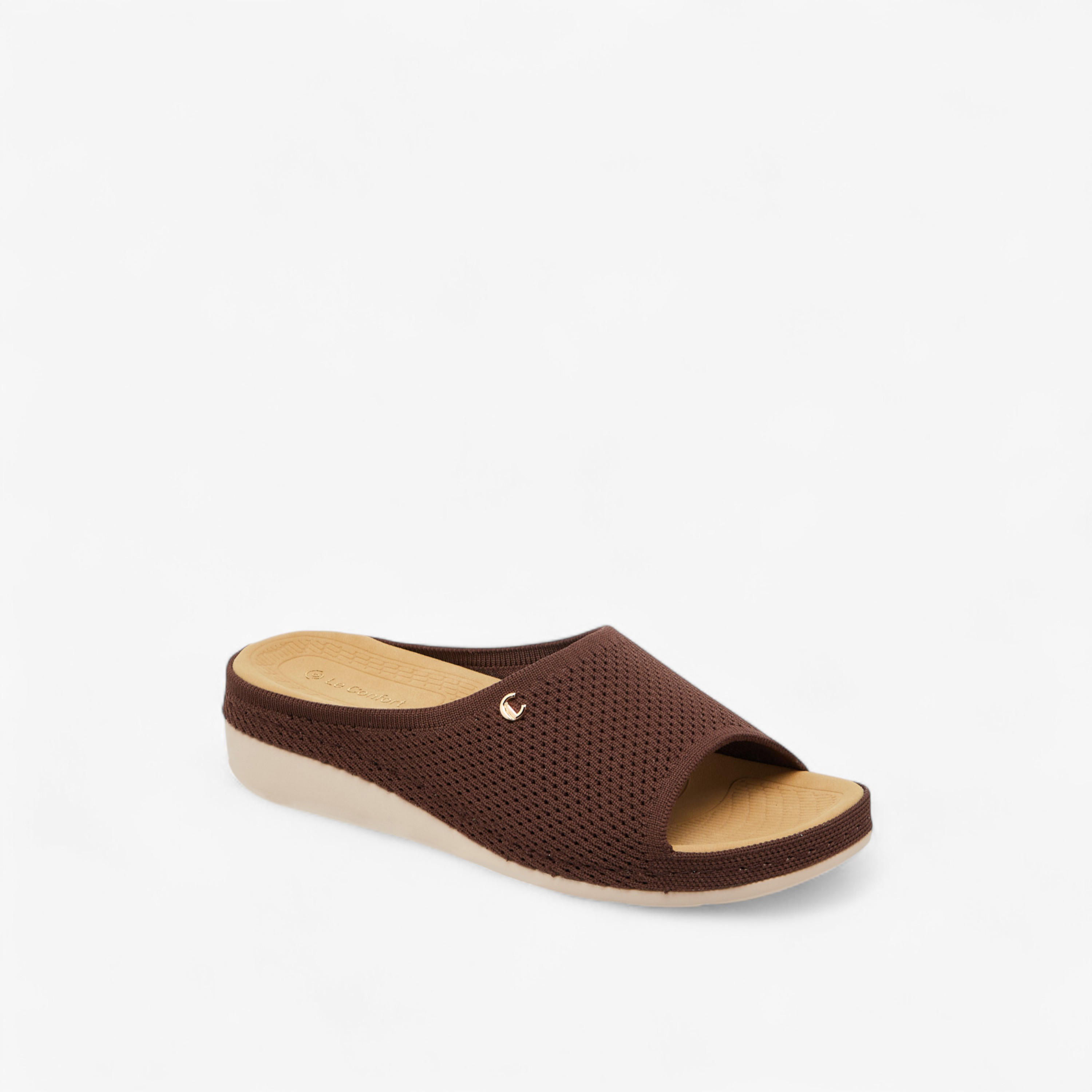 Le Confort Flyknit Textured Slip-On Comfort Sandals-women-shoes-sandals-heeled-image-2