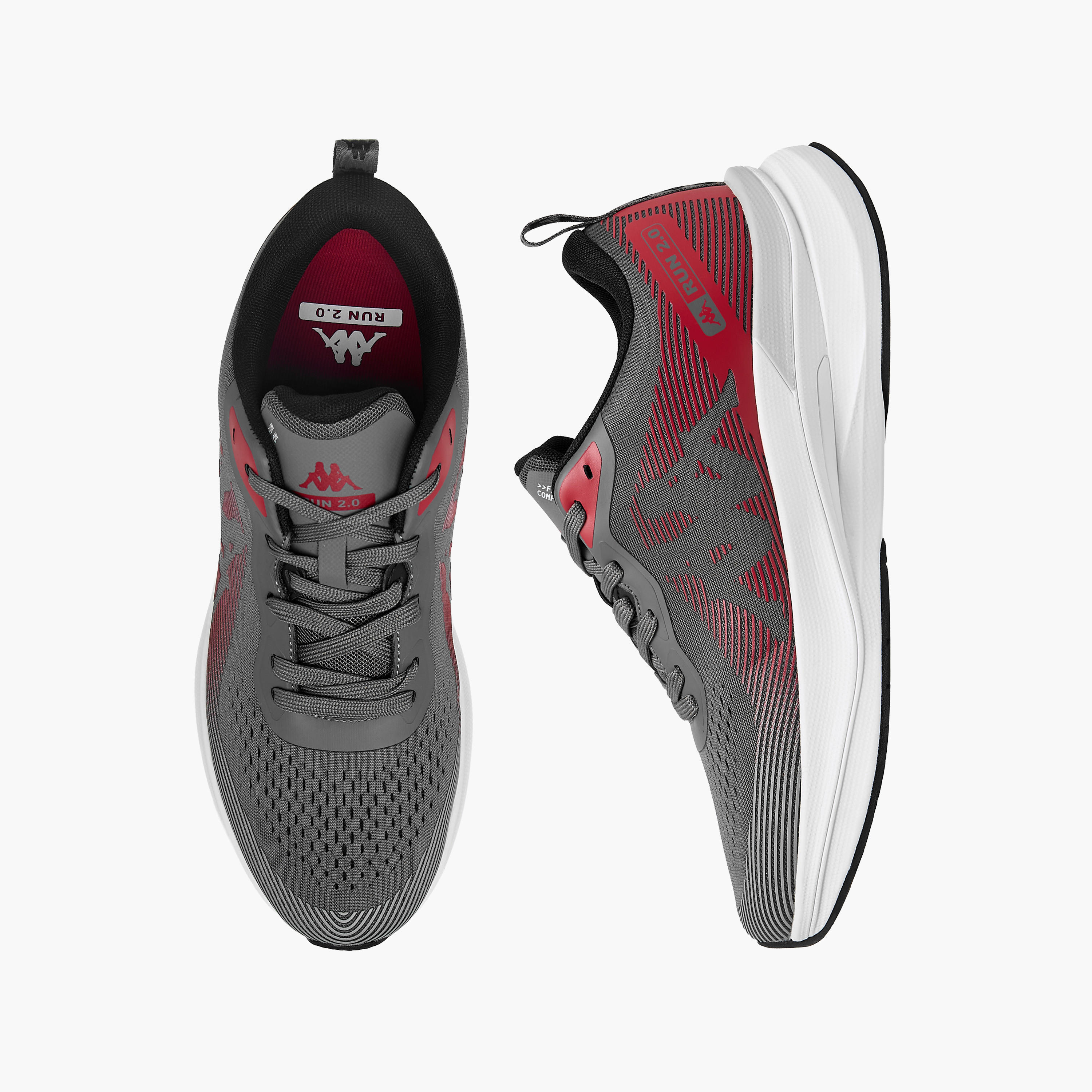 Kappa Men's Lace-Up Running Shoes-sports-men-shoes-image-1