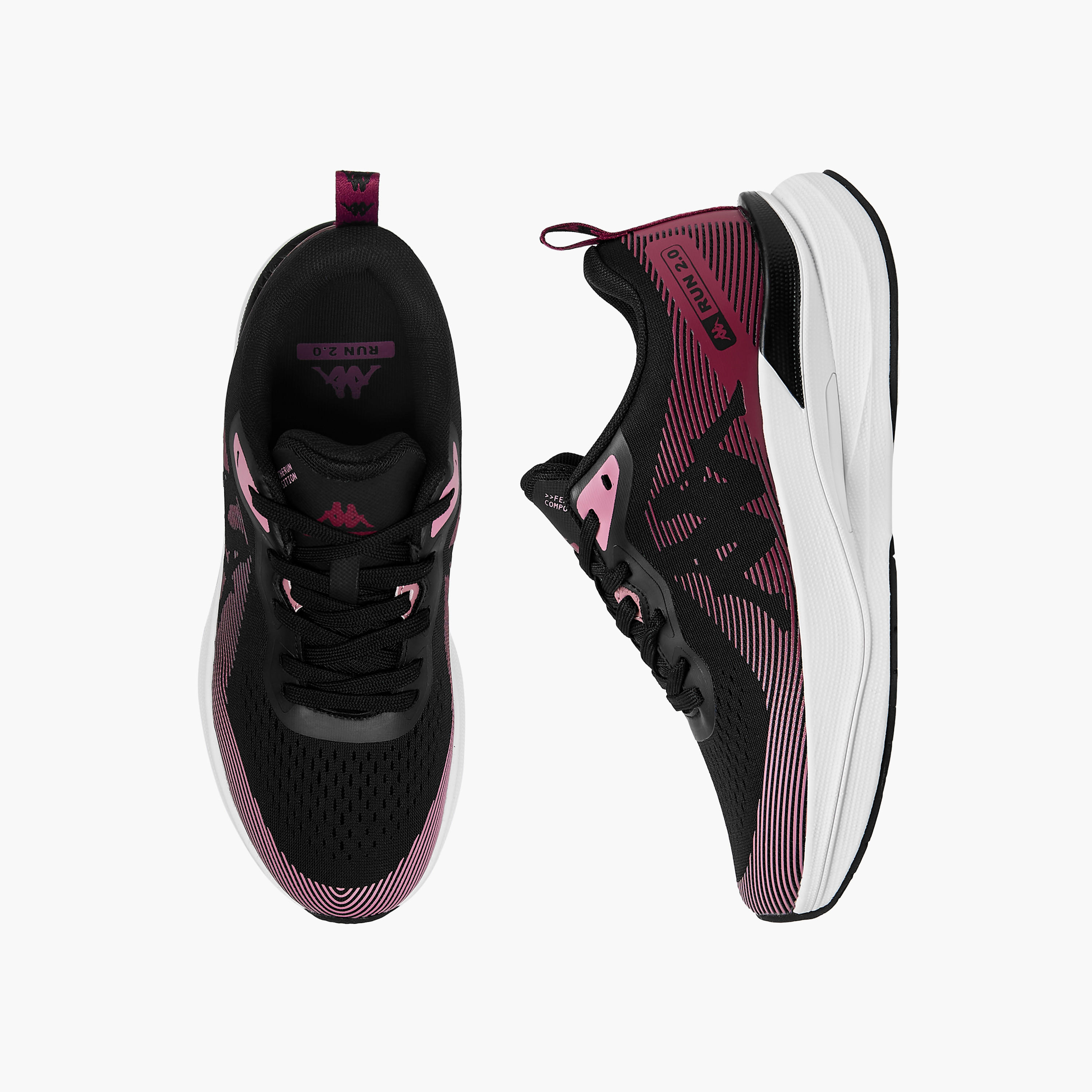 Kappa Women's Logo Detail Running Shoes with Lace-Up Closure - RUN 2.0-women-shoes-sneakers-image-1