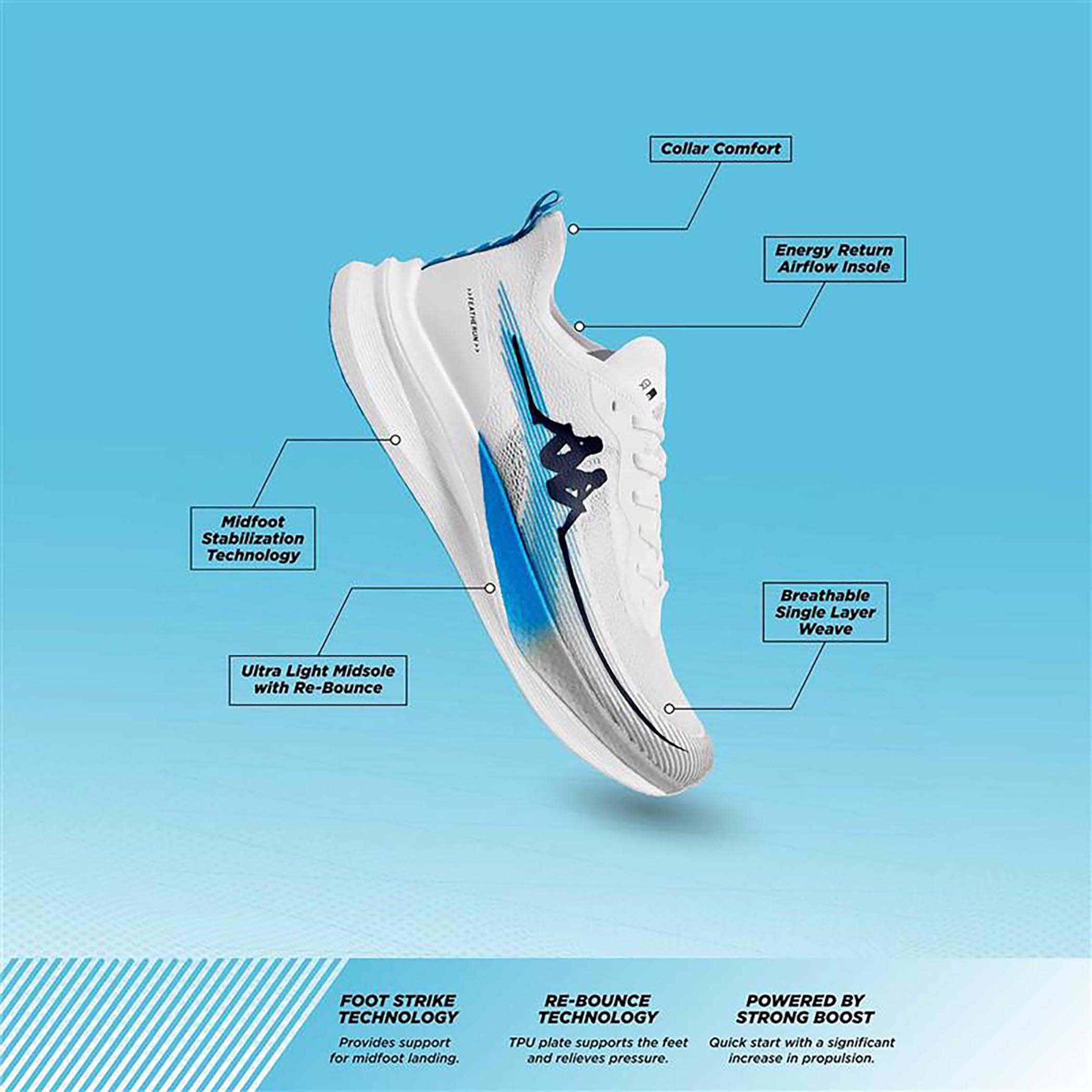 Kappa Men's Logo Detail Lace-Up Running Shoes - RUN 2.0-sports-men-shoes-image-6