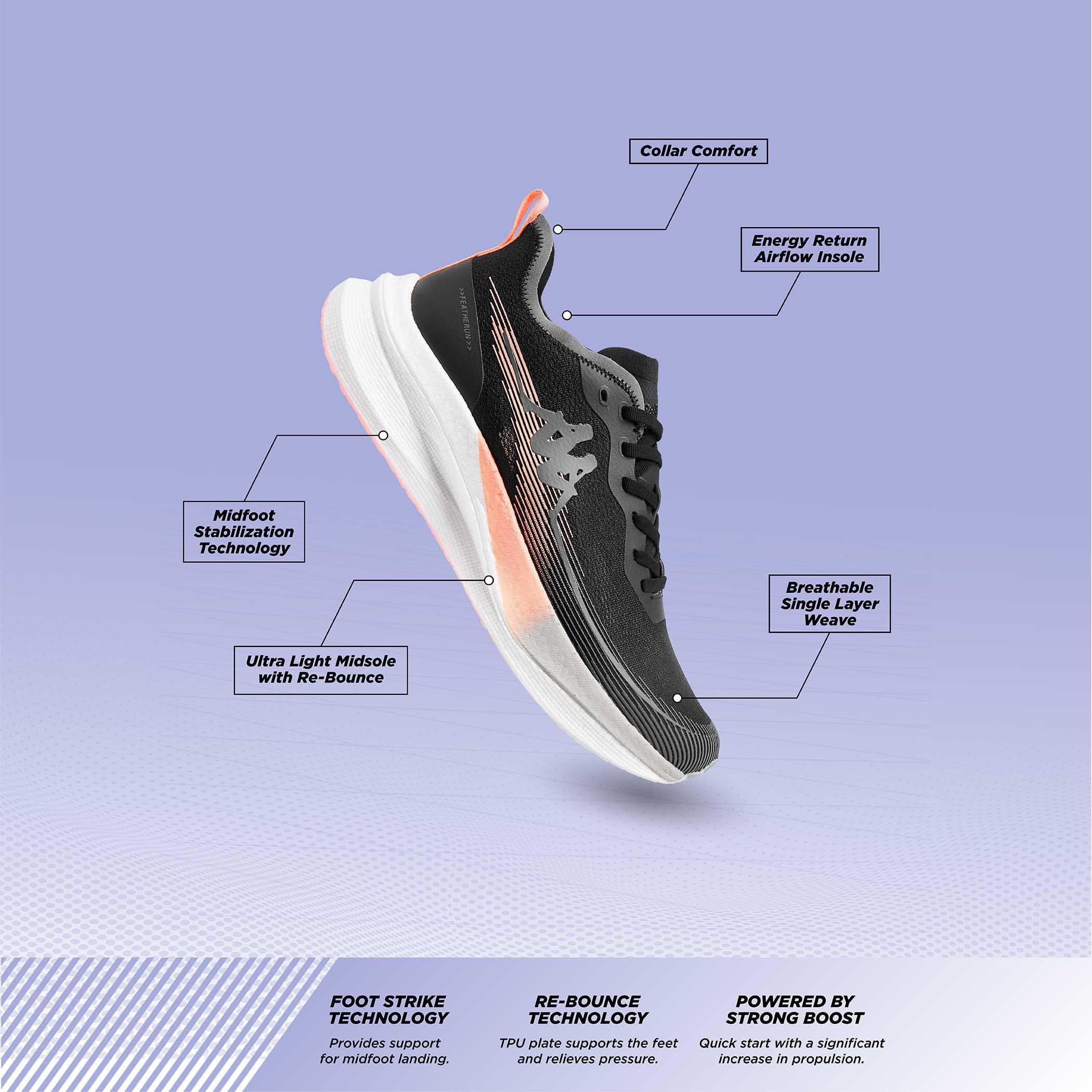 حذاء جري برباط إغلاق وتفاصيل شعار للنساء من كابا - RUN 2.0-women-shoes-sneakers-image-14