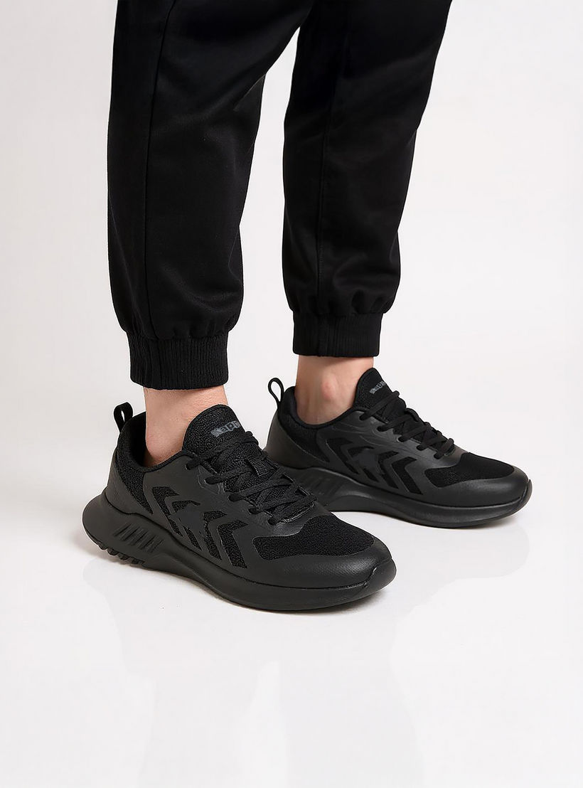 Kappa Men's Logo Print Sports Shoes with Lace-Up Closure-sports-men-shoes-image-3