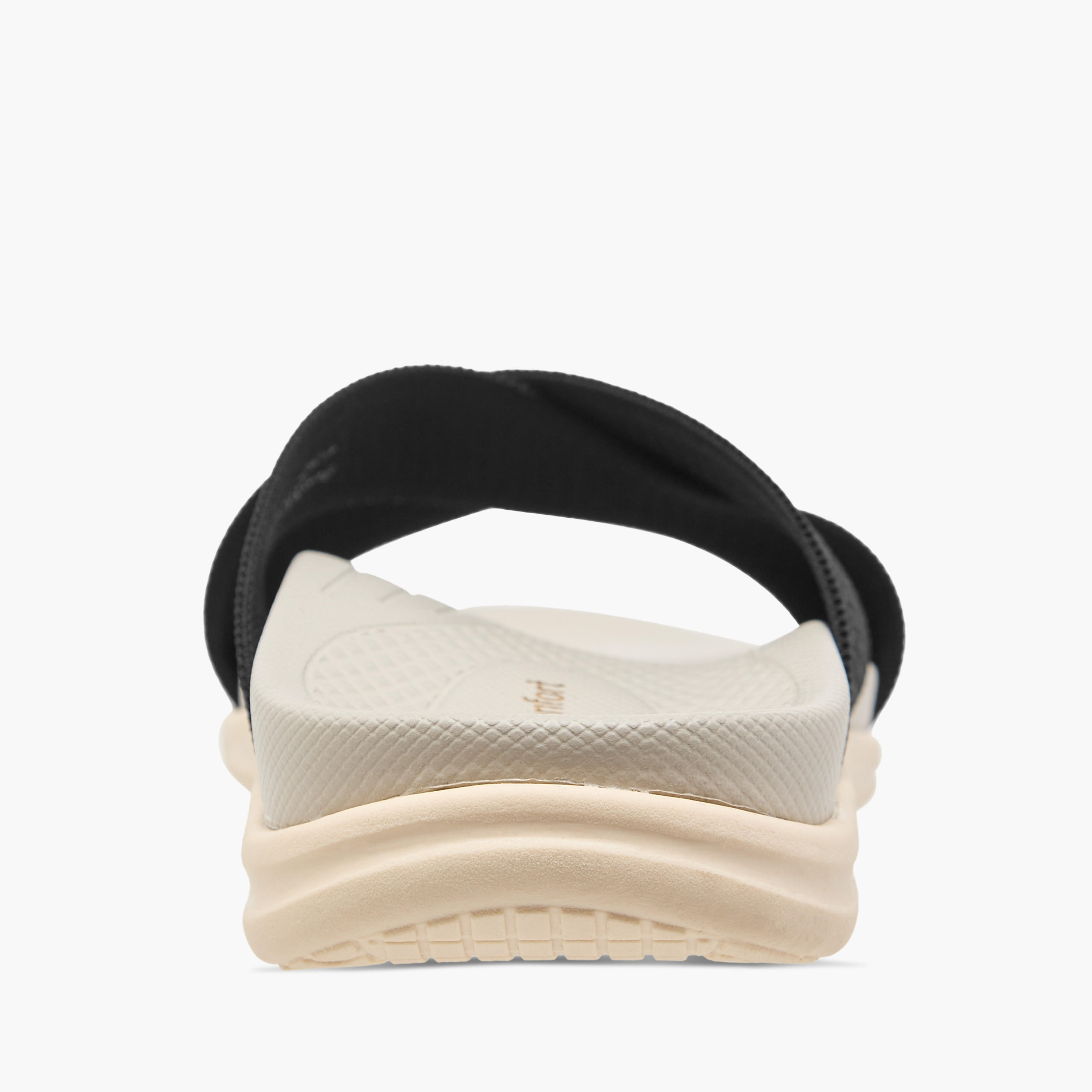 Le Confort Textured Cross Strap Slip-On Comfort Sandals-women-shoes-flats-sandals-image-4