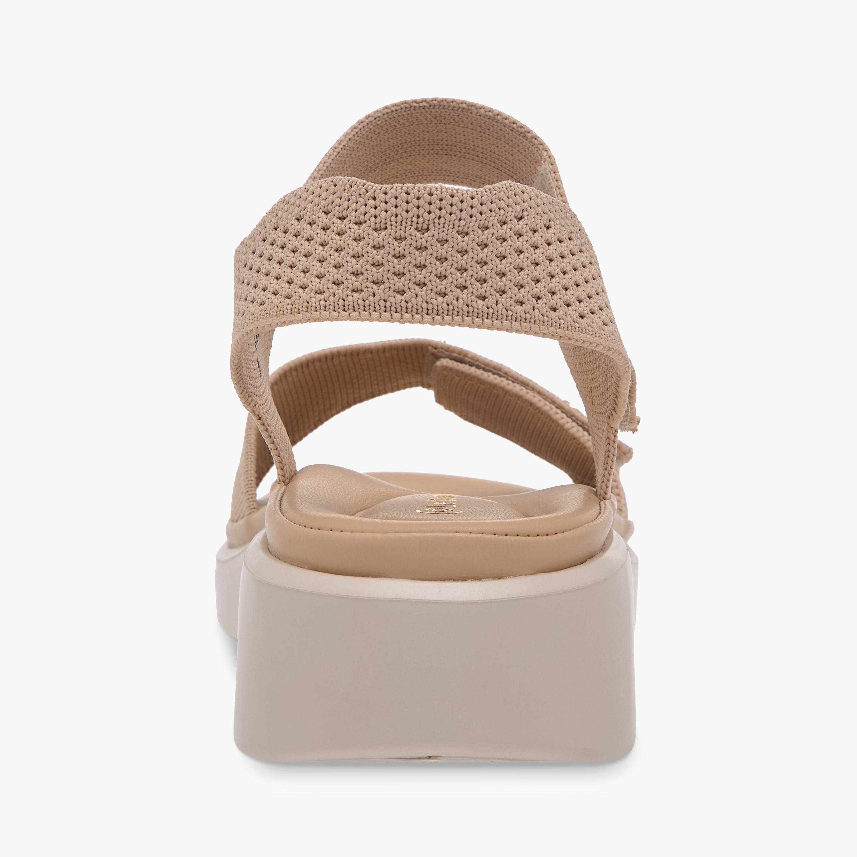 Le Confort Textured Comfort Sandals with Hook and Loop Closure-women-shoes-sandals-heeled-image-5
