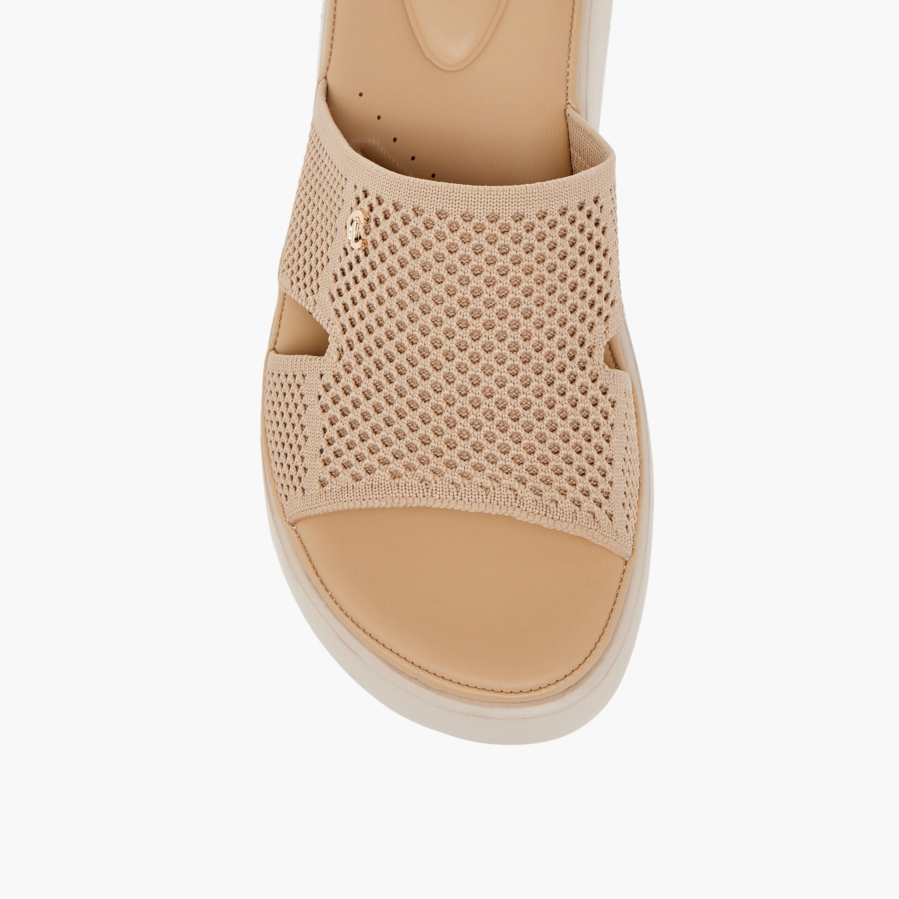 Le Confort Cutout Detail Slip-On Flatform Comfort Sandals-women-shoes-sandals-heeled-image-4