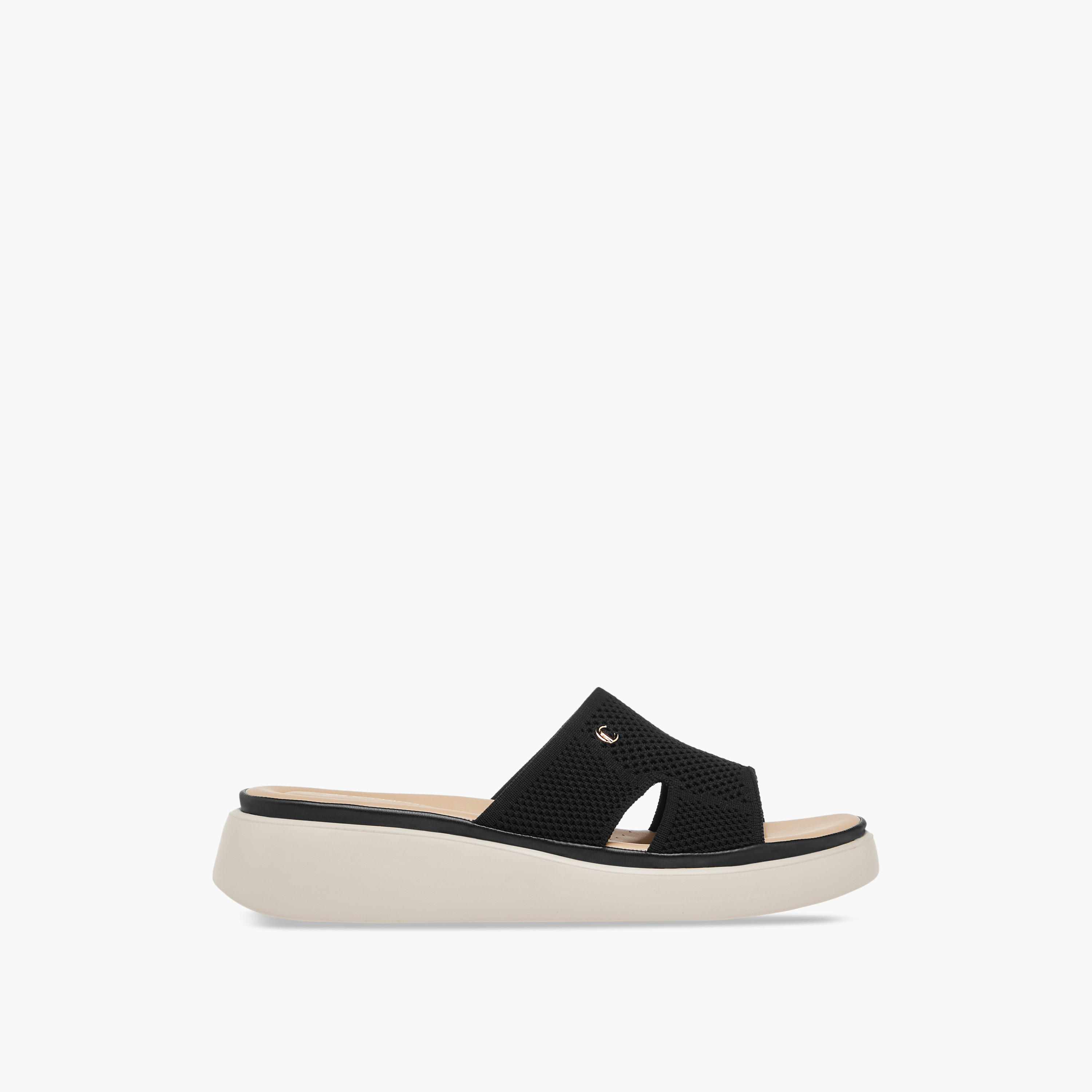 Le Confort Cutout Detail Slip-On Flatform Comfort Sandals-women-shoes-sandals-heeled-image-3