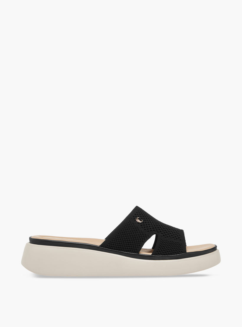 Le Confort Cutout Detail Slip-On Flatform Comfort Sandals-women-shoes-sandals-heeled-image-3