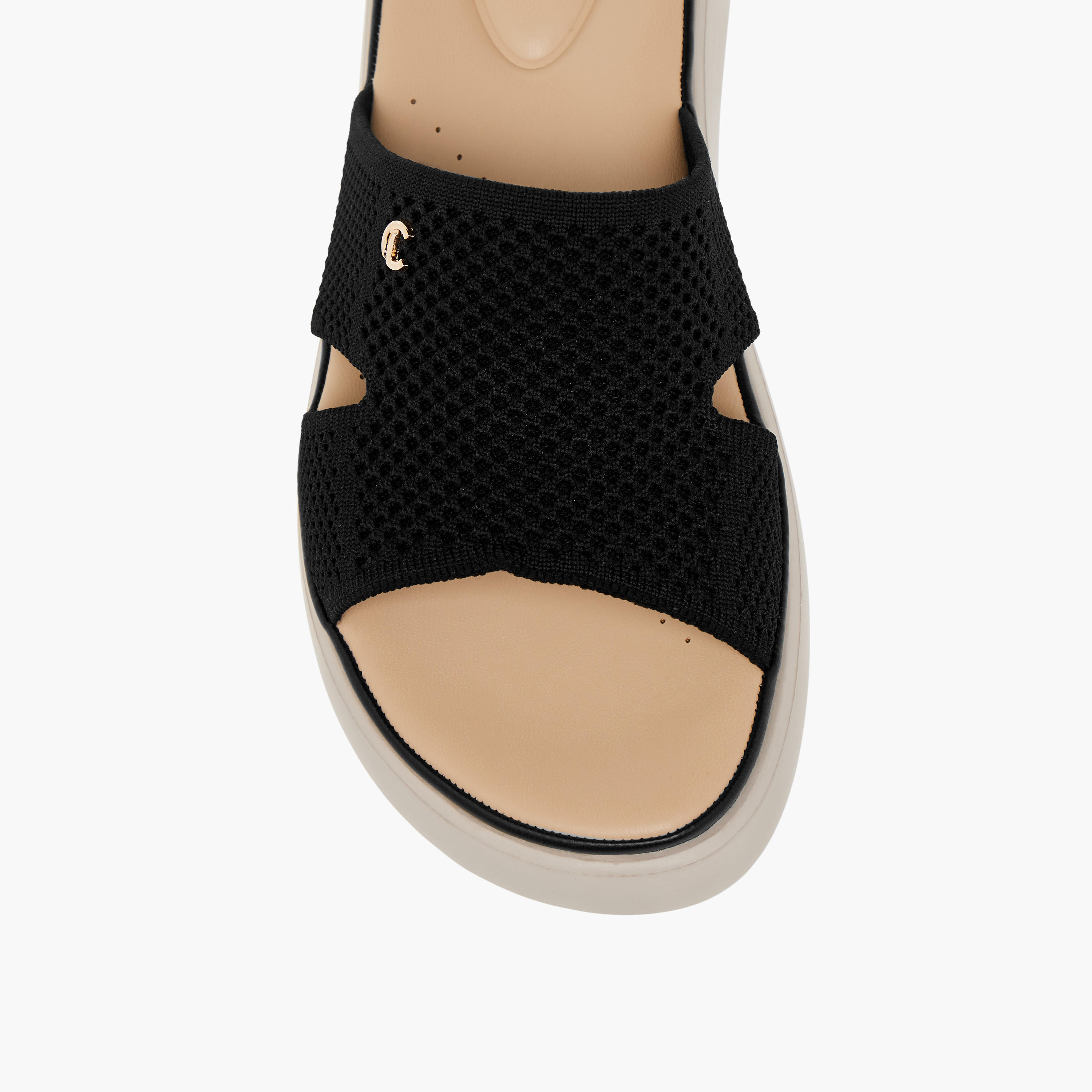 Le Confort Cutout Detail Slip-On Flatform Comfort Sandals-women-shoes-sandals-heeled-image-10