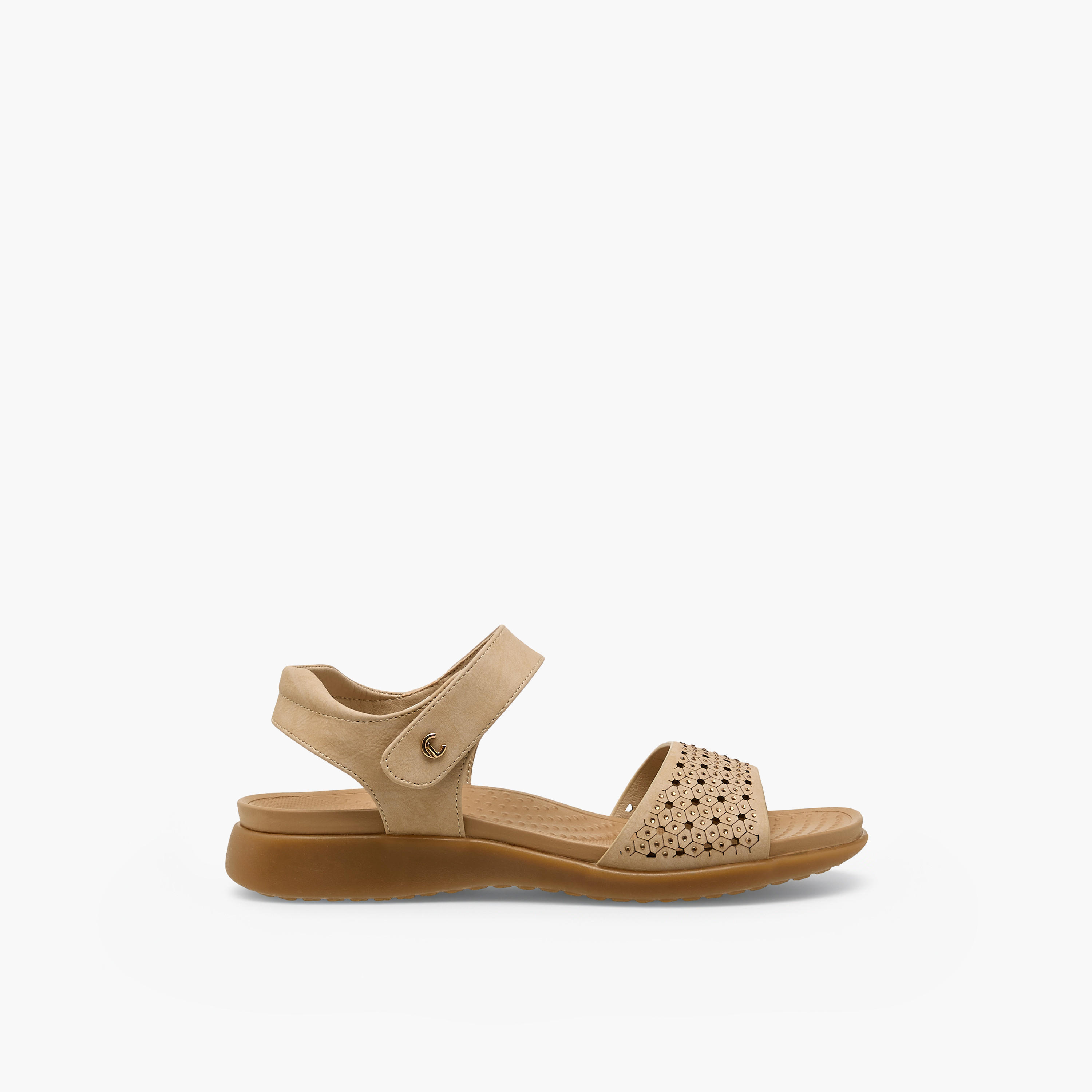 Le Confort Women Hook & Loop Strap Sandals-women-shoes-flats-sandals-image-2
