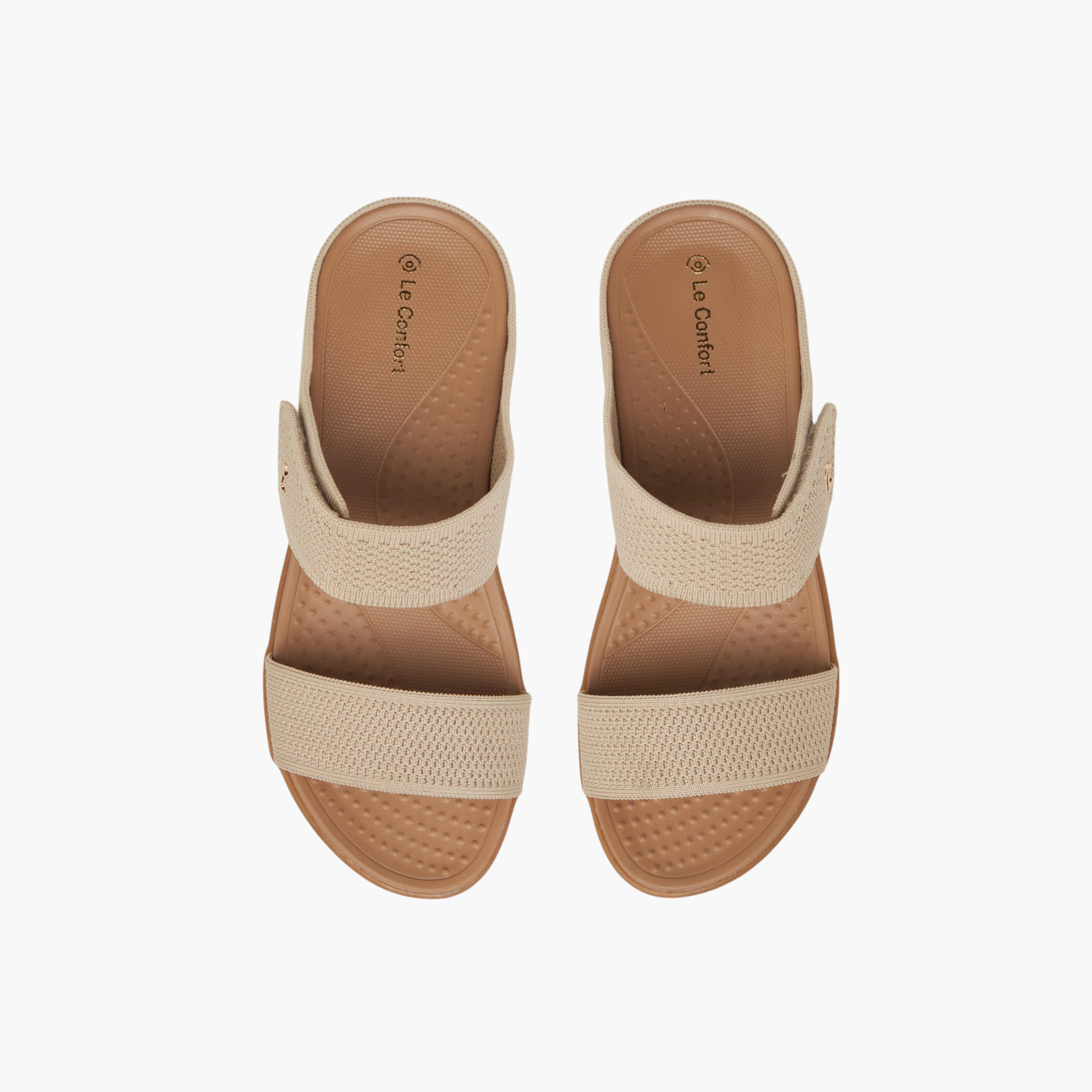 صندل مريح سهل الارتداء بارز الملمس من لو كونفورت-women-shoes-sandals-heeled-image-1