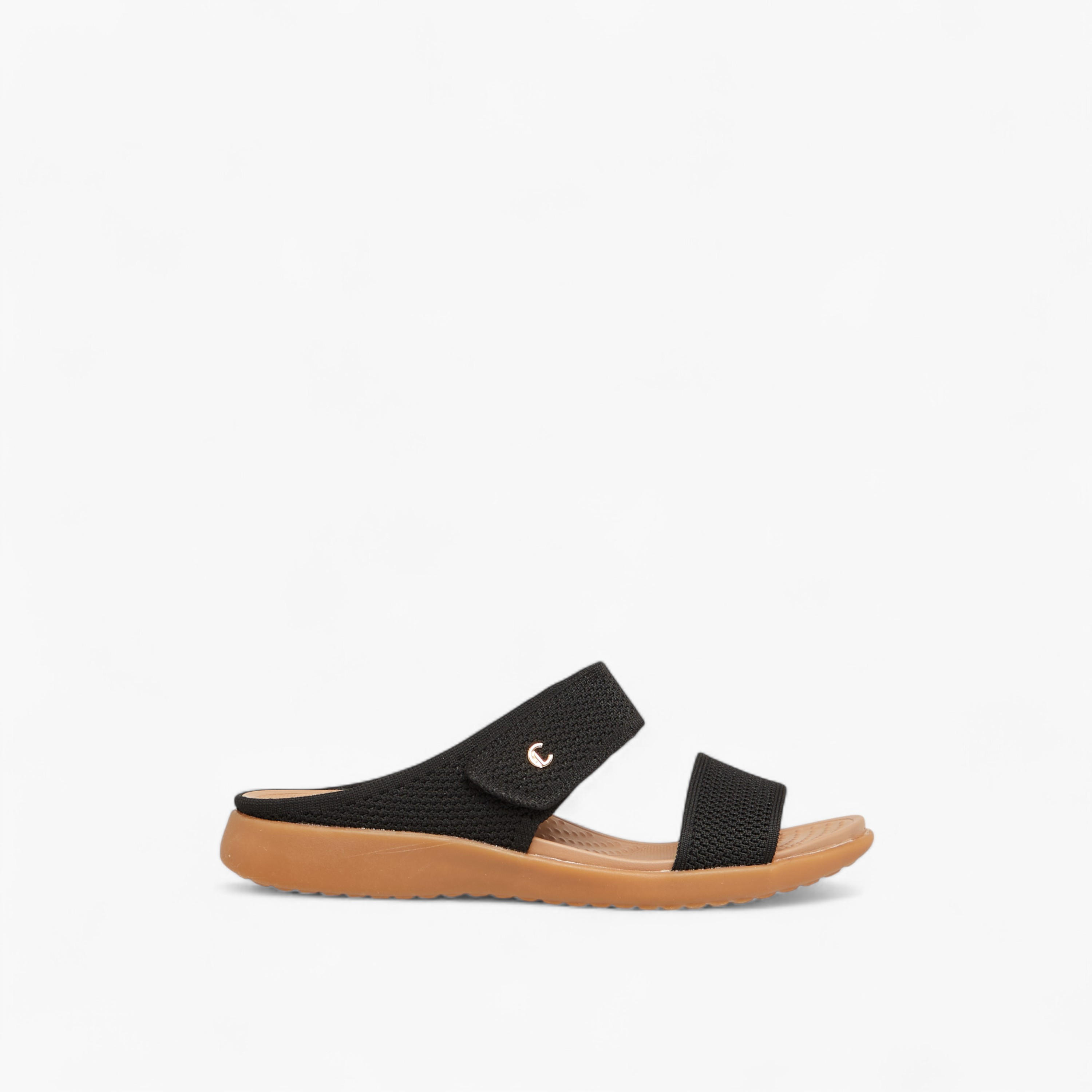 Le Confort Textured Slip-On Comfort Sandals-women-shoes-sandals-heeled-image-2