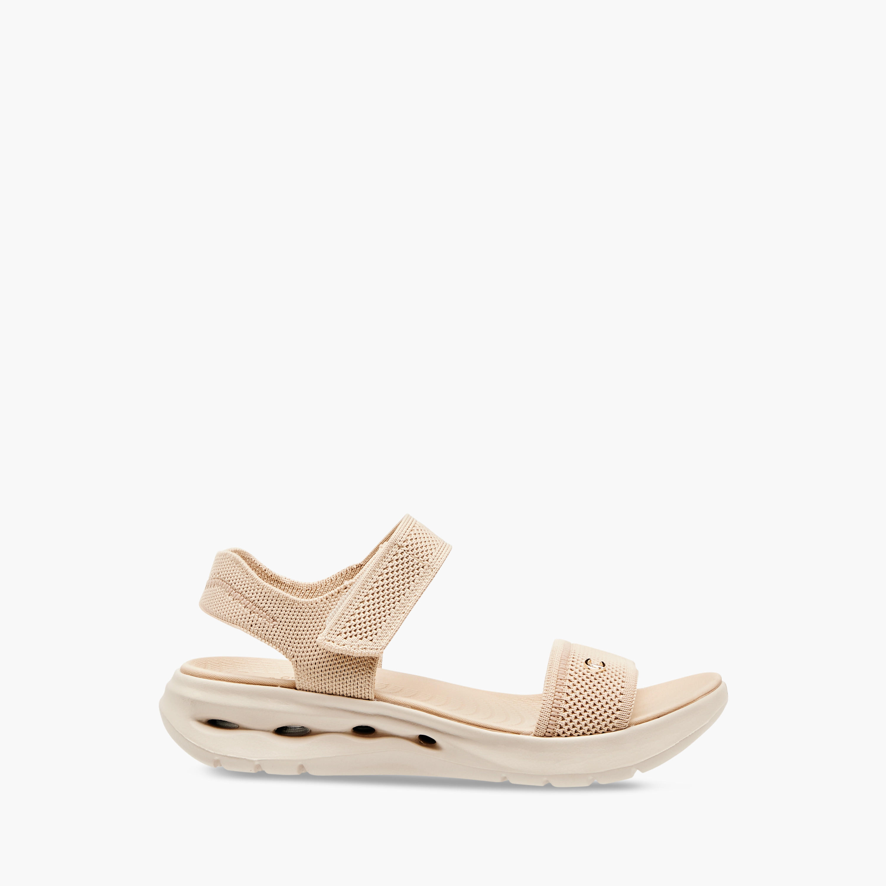 Le Confort Women's Knitted Comfort Sandals with Velcro Closure-women-shoes-flats-sandals-image-3