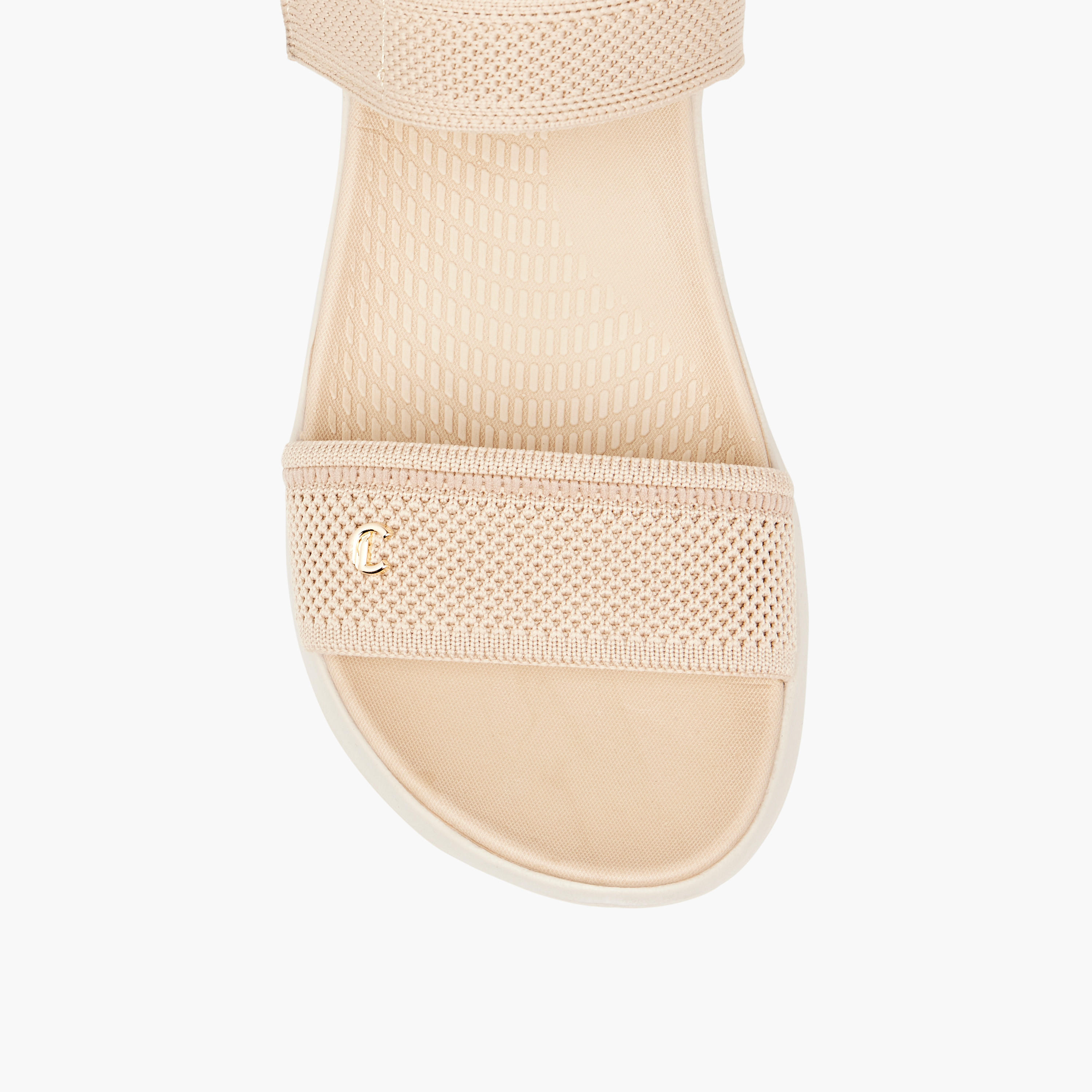 Le Confort Women's Knitted Comfort Sandals with Velcro Closure-women-shoes-flats-sandals-image-4