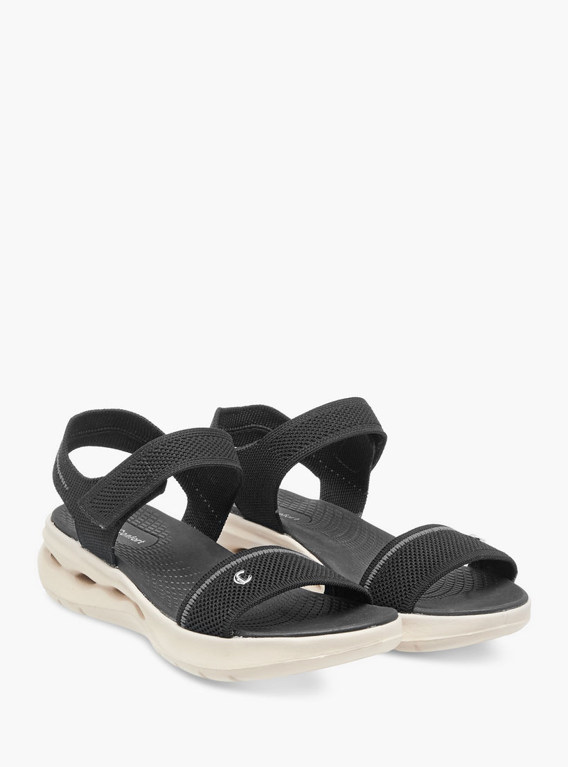 Le Confort Women's Knitted Comfort Sandals with Velcro Closure-women-shoes-flats-sandals-image-1