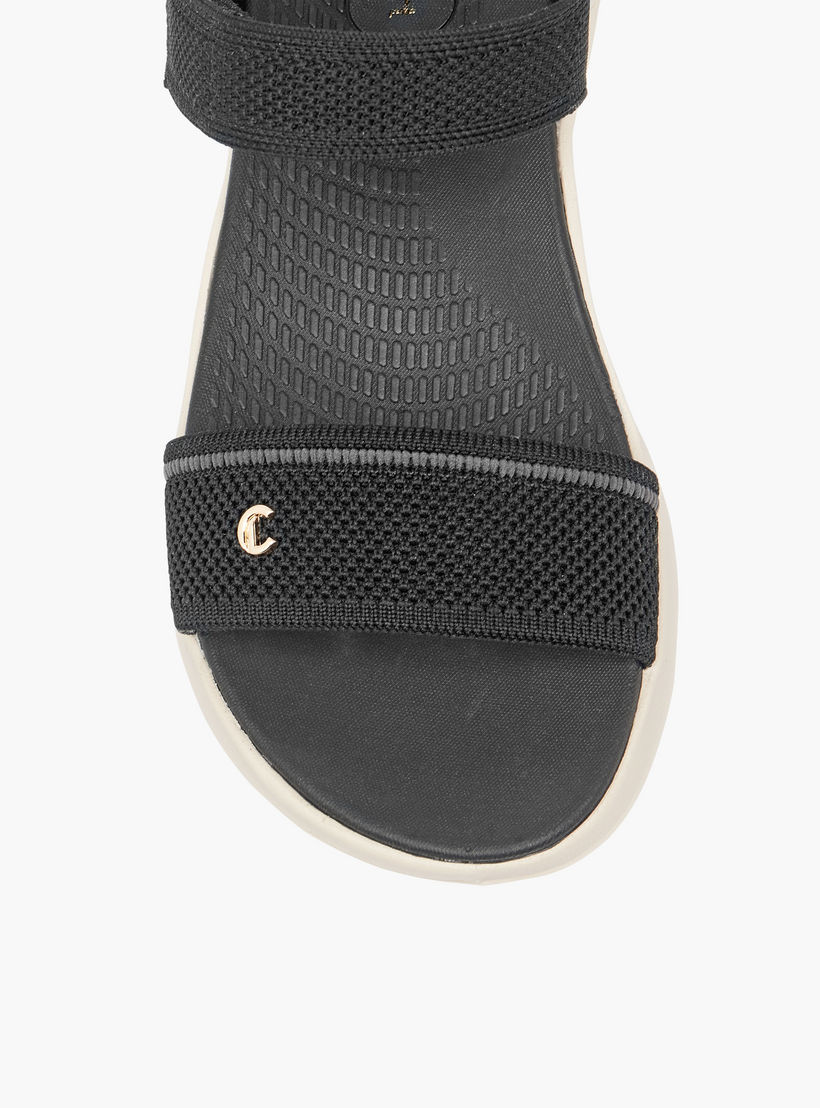 Le Confort Women's Knitted Comfort Sandals with Velcro Closure-women-shoes-flats-sandals-image-4