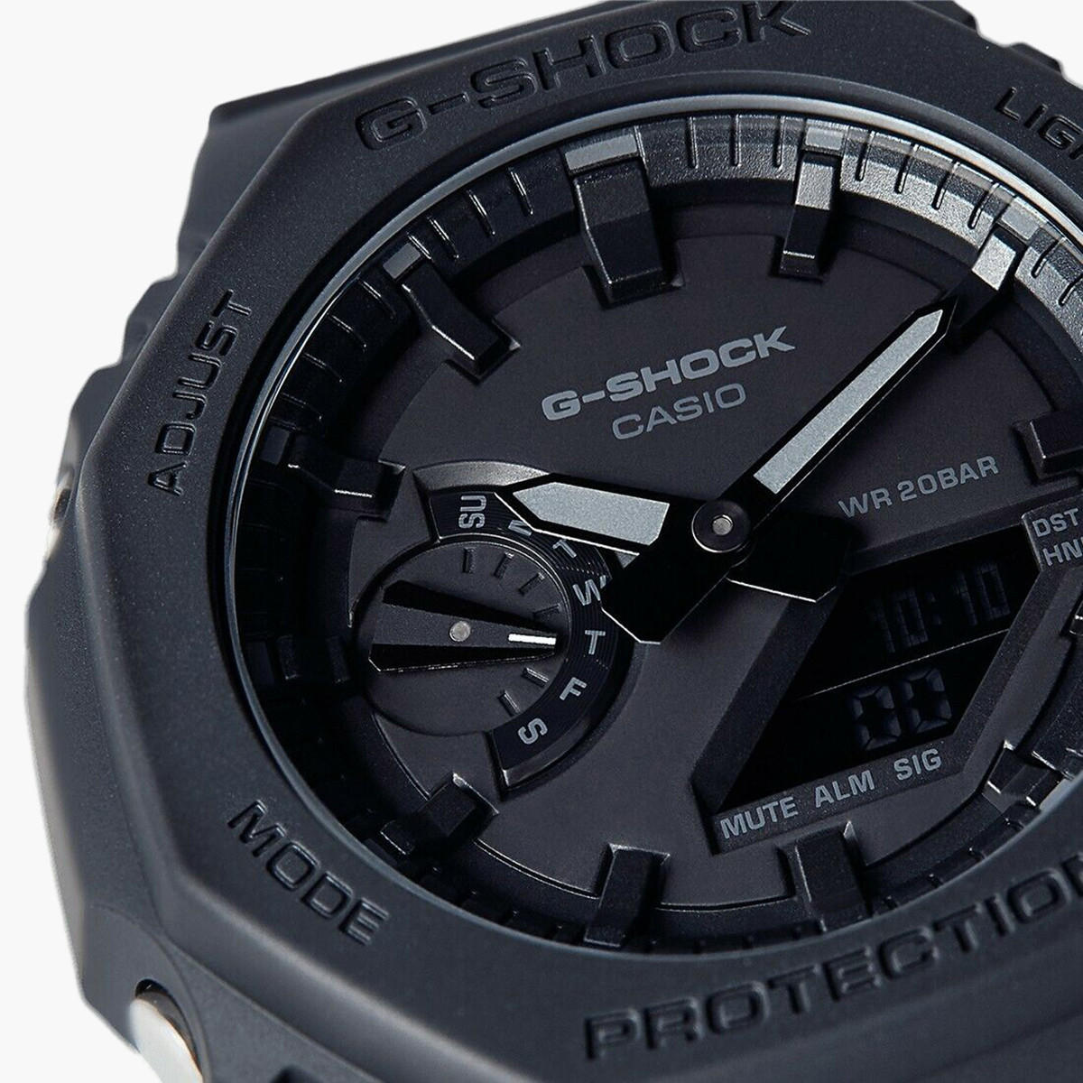 G-Shock Men's Black Analog/Digital Carbon Strap Watch GA-2100-1A1DR-men-watchesandjewellery-watches-image-3