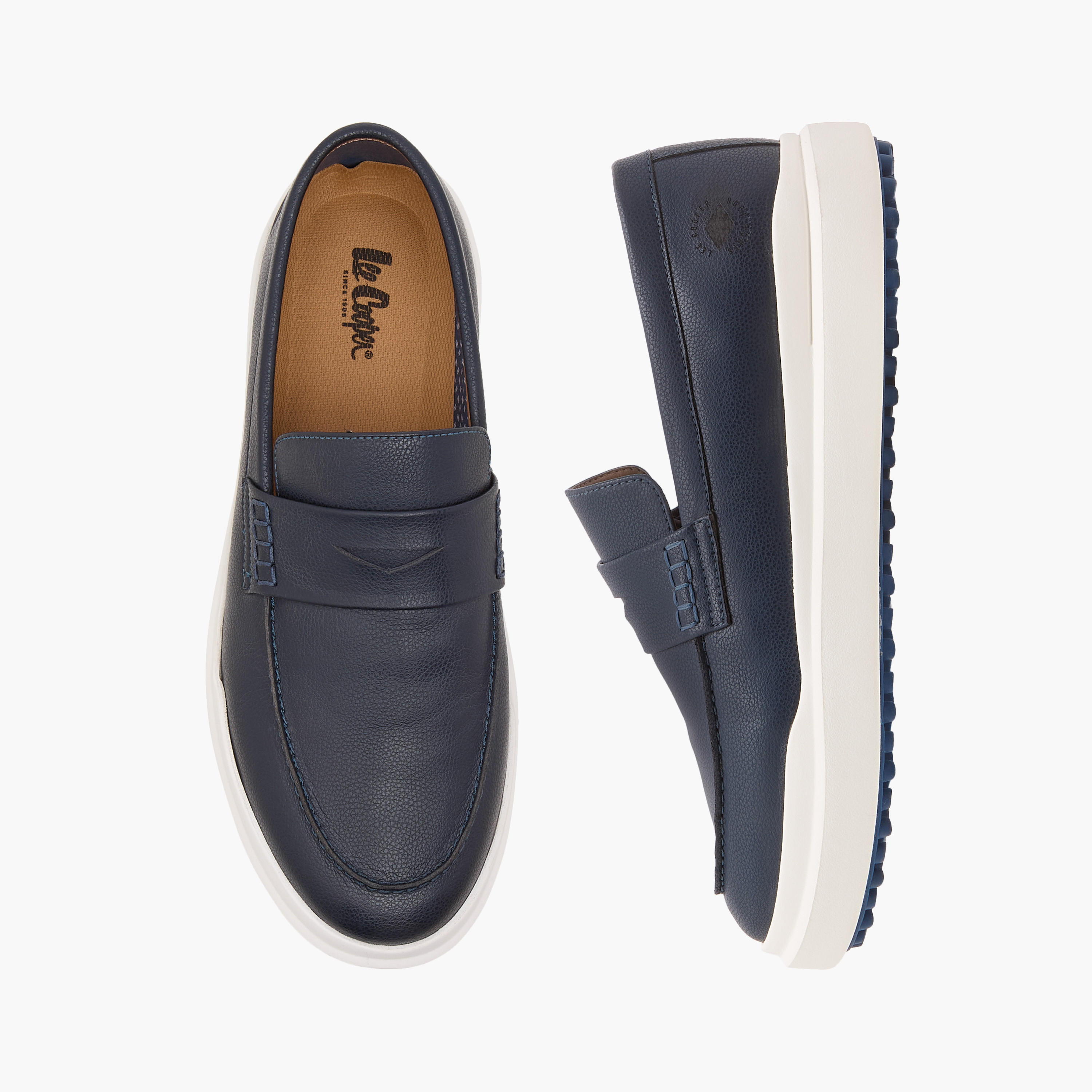 Lee Cooper Men's Textured Slip-On Loafers-men-shoes-loafersandmoccasins-image-1