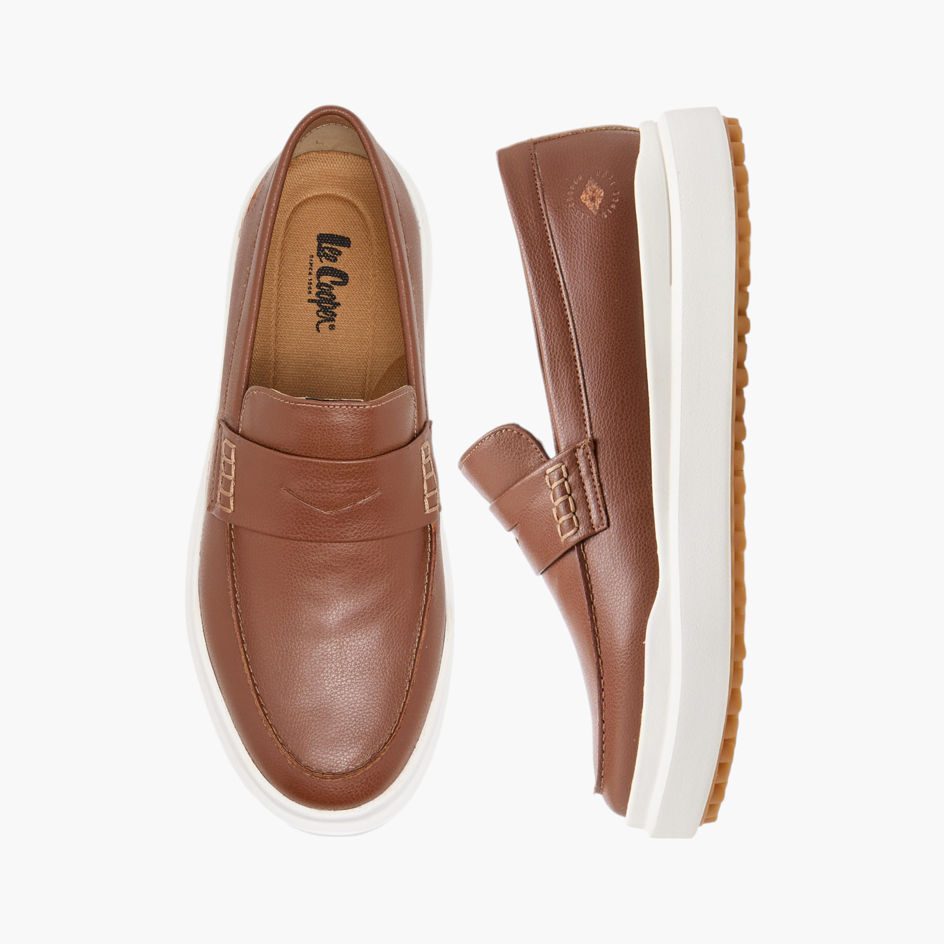 Lee Cooper Men's Textured Slip-On Loafers-men-shoes-loafersandmoccasins-image-1