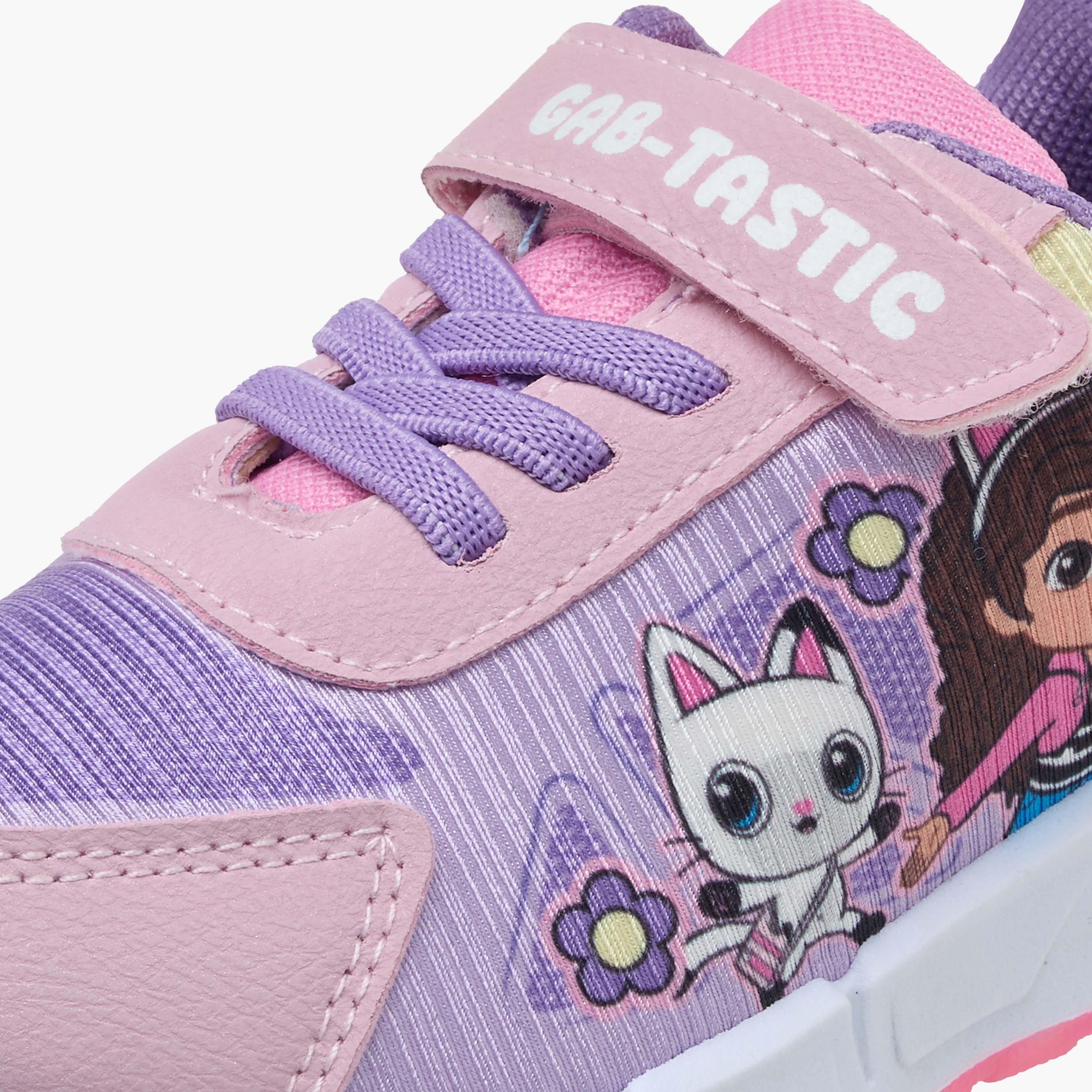Gabbys Dollhouse Girls Hook & Loop Light-Up Ankle Sneakers-girls-shoes-sneakers-image-5