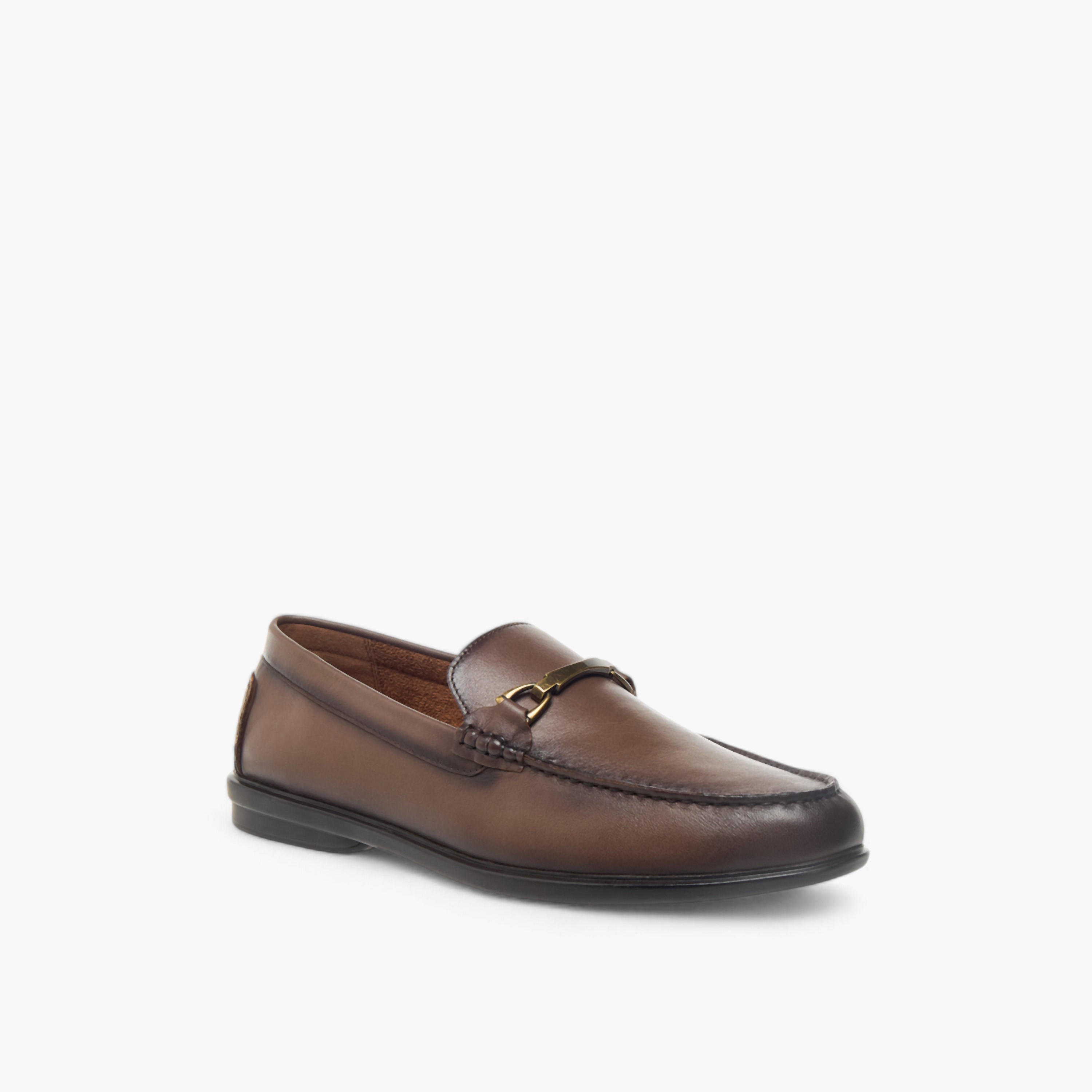 LBL by Shoexpress Solid Slip-On Loafers with Metal Accent-men-shoes-loafersandmoccasins-image-2