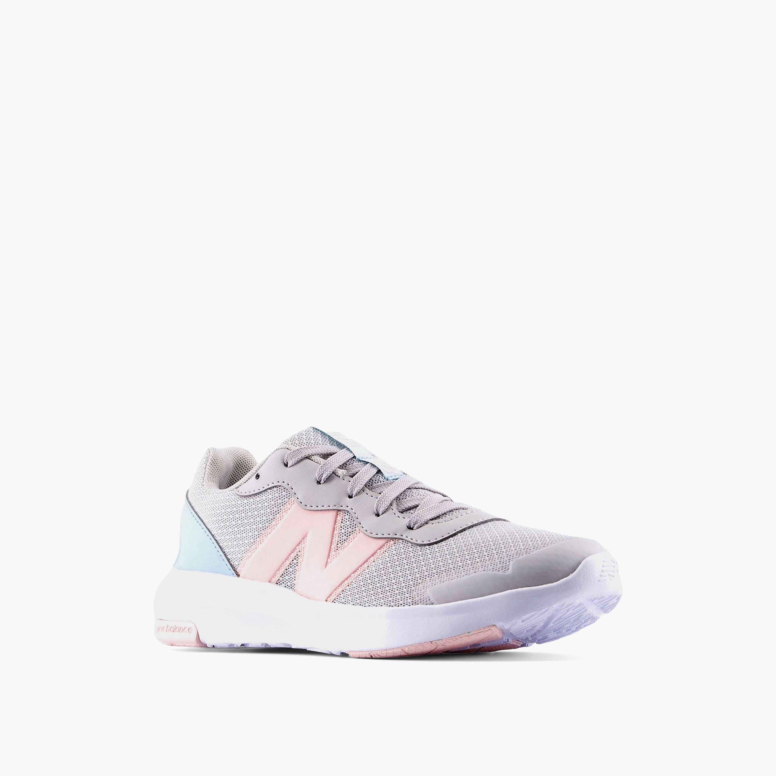 New Balance Girls' Panelled Lace-Up Sports Shoes-girls-shoes-sports-image-1
