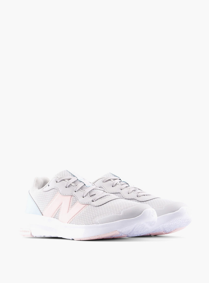 New Balance Girls' Panelled Lace-Up Sports Shoes-girls-shoes-sports-image-3