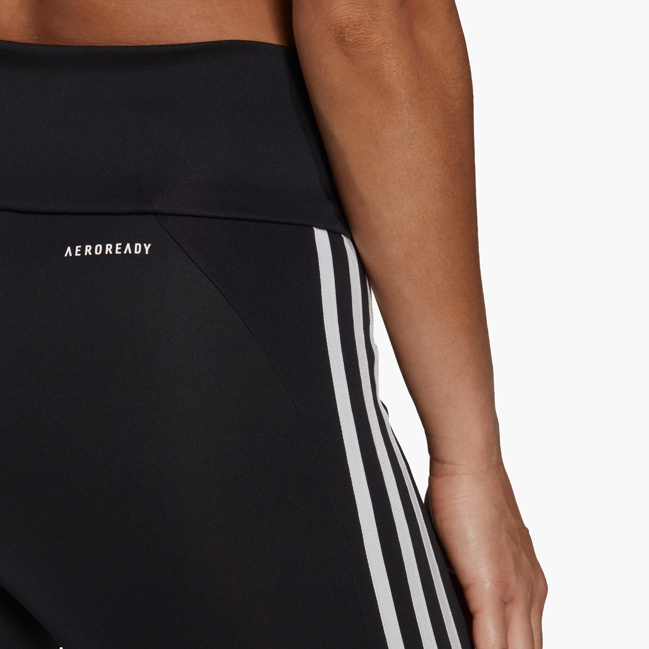 بنطلون ليقنز بطبعات شعار وخصر مطاطي مرتفع من أديداس-women-clothing-sportswearandactivewear-bottoms-image-4