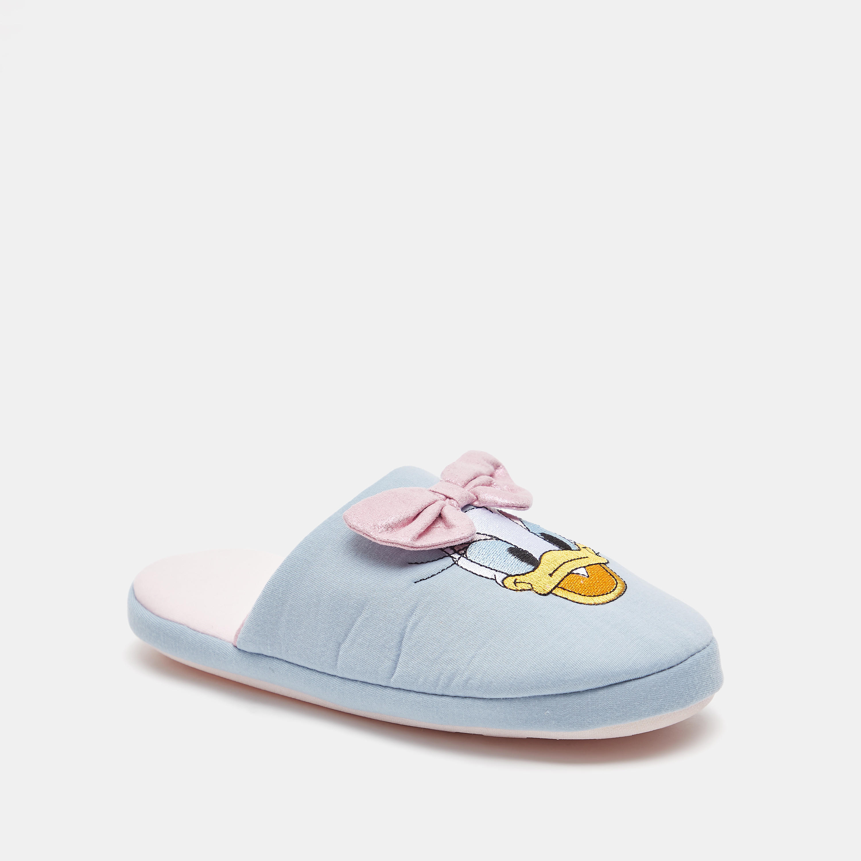 Disney Daisy Duck Closed Toe Slip-On Bedroom Slippers-girls-shoes-flipflopsandslides-image-3