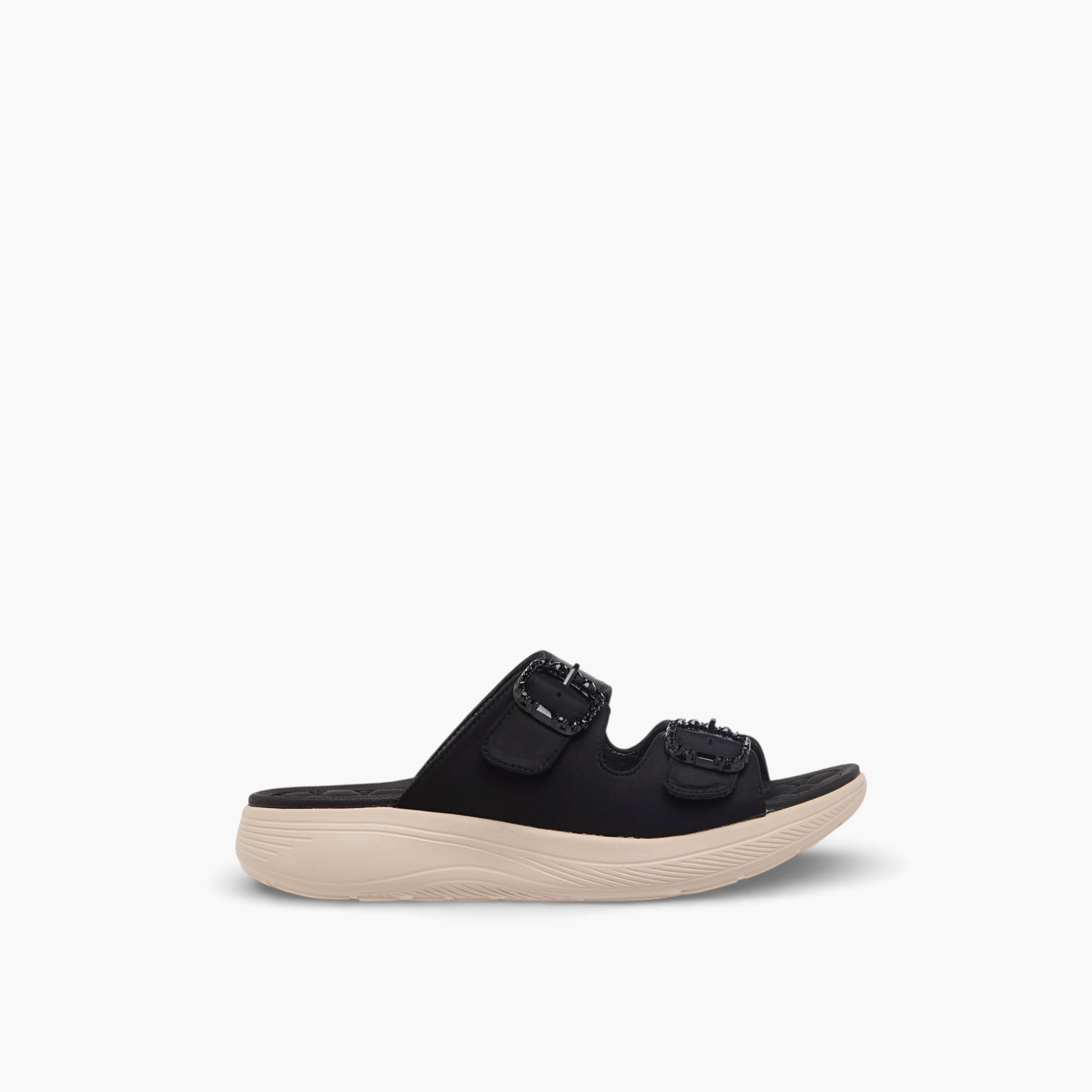 Le Confort Women Embellished Buckle Detail Comfort Slides-women-shoes-sandals-heeled-image-3