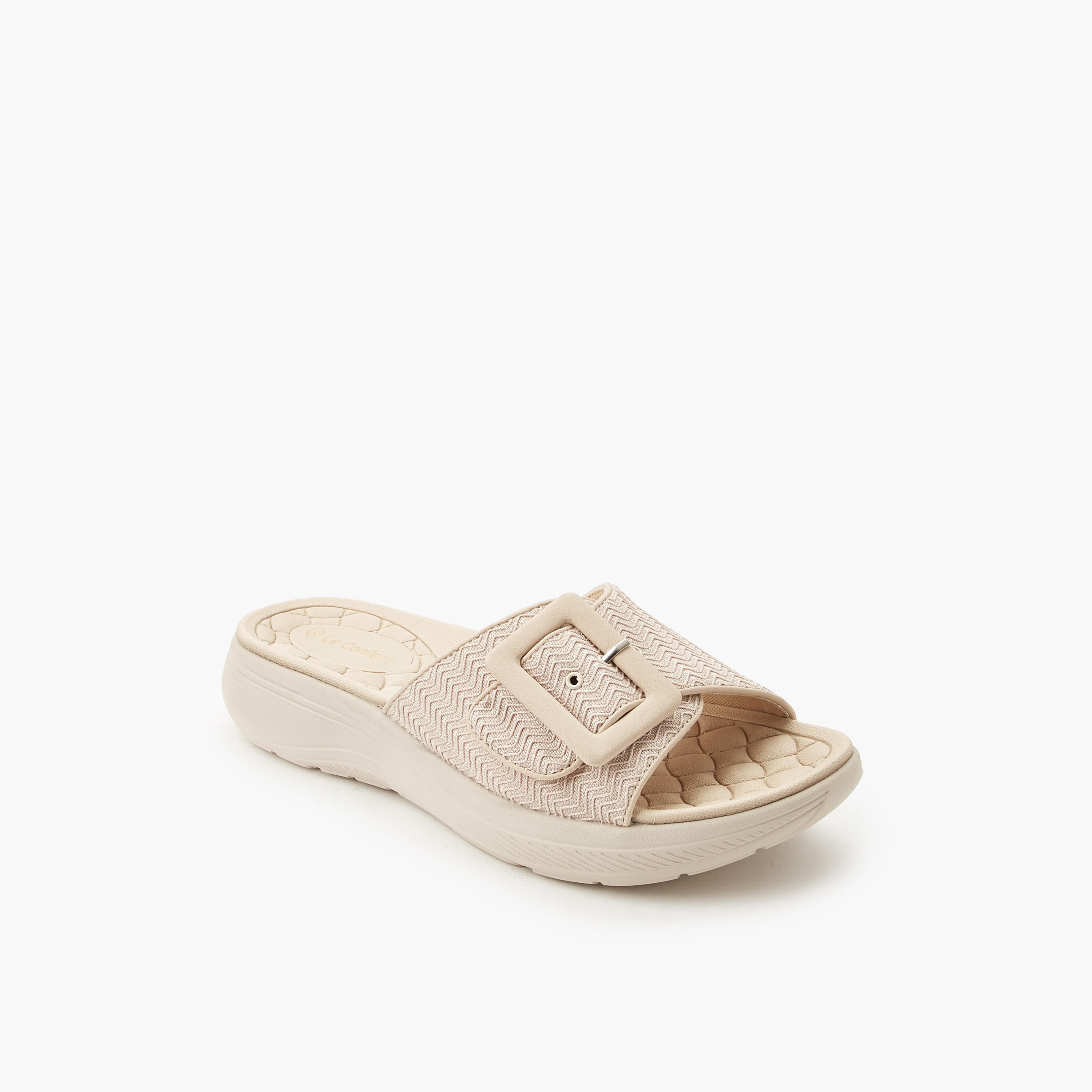 Le Confort Women Flyknit Slip-On Comfort Sandals-women-shoes-sandals-heeled-image-2