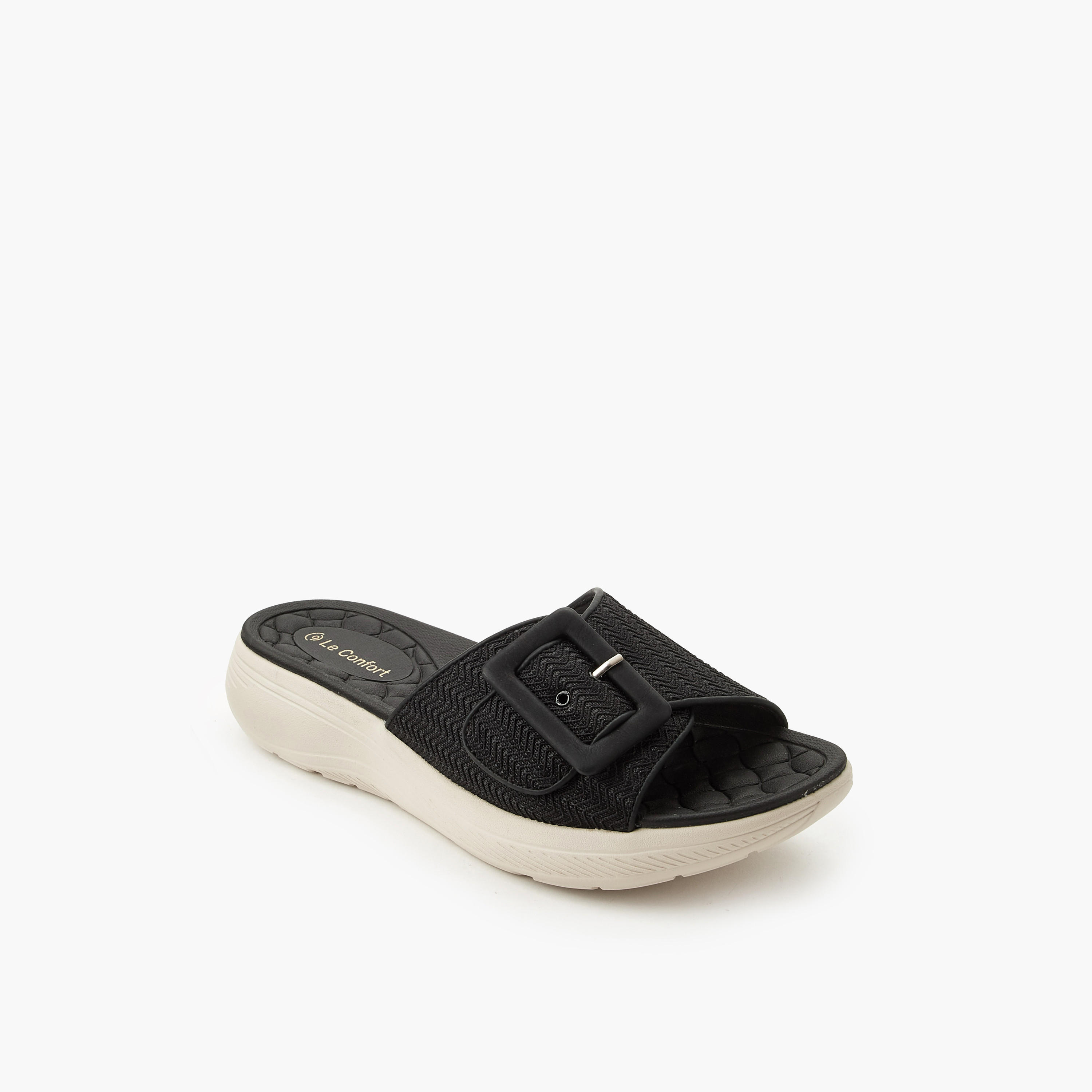 Le Confort Women Flyknit Slip-On Comfort Sandals-women-shoes-sandals-heeled-image-2