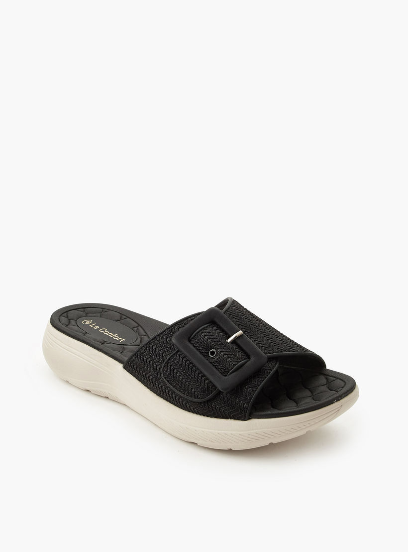 Le Confort Women Flyknit Slip-On Comfort Sandals-women-shoes-sandals-heeled-image-2