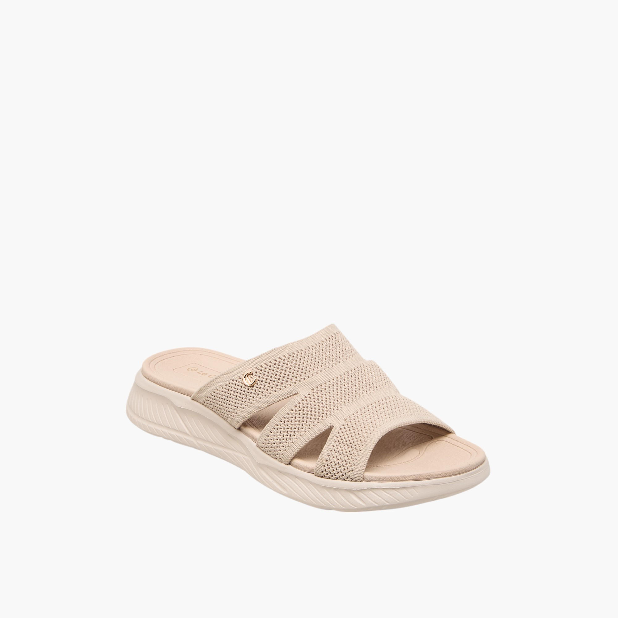 Le Confort Textured Slip-On Flyknit Comfort Sandals-women-shoes-sandals-heeled-image-2