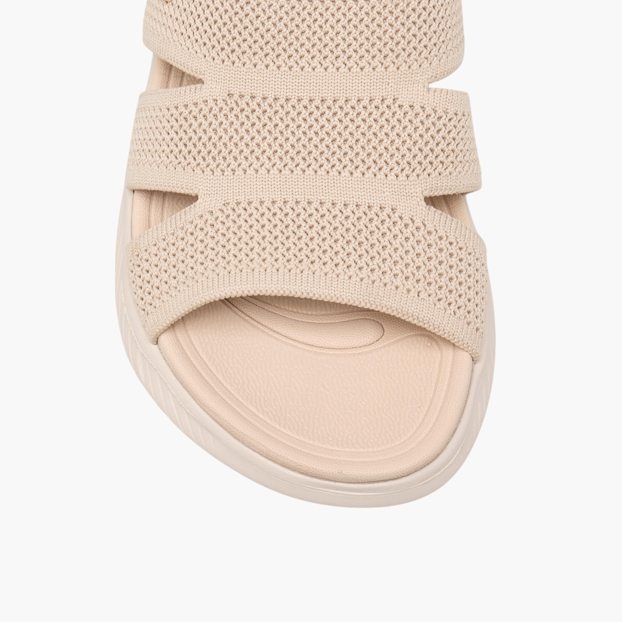 Le Confort Textured Slip-On Flyknit Comfort Sandals-women-shoes-sandals-heeled-image-4