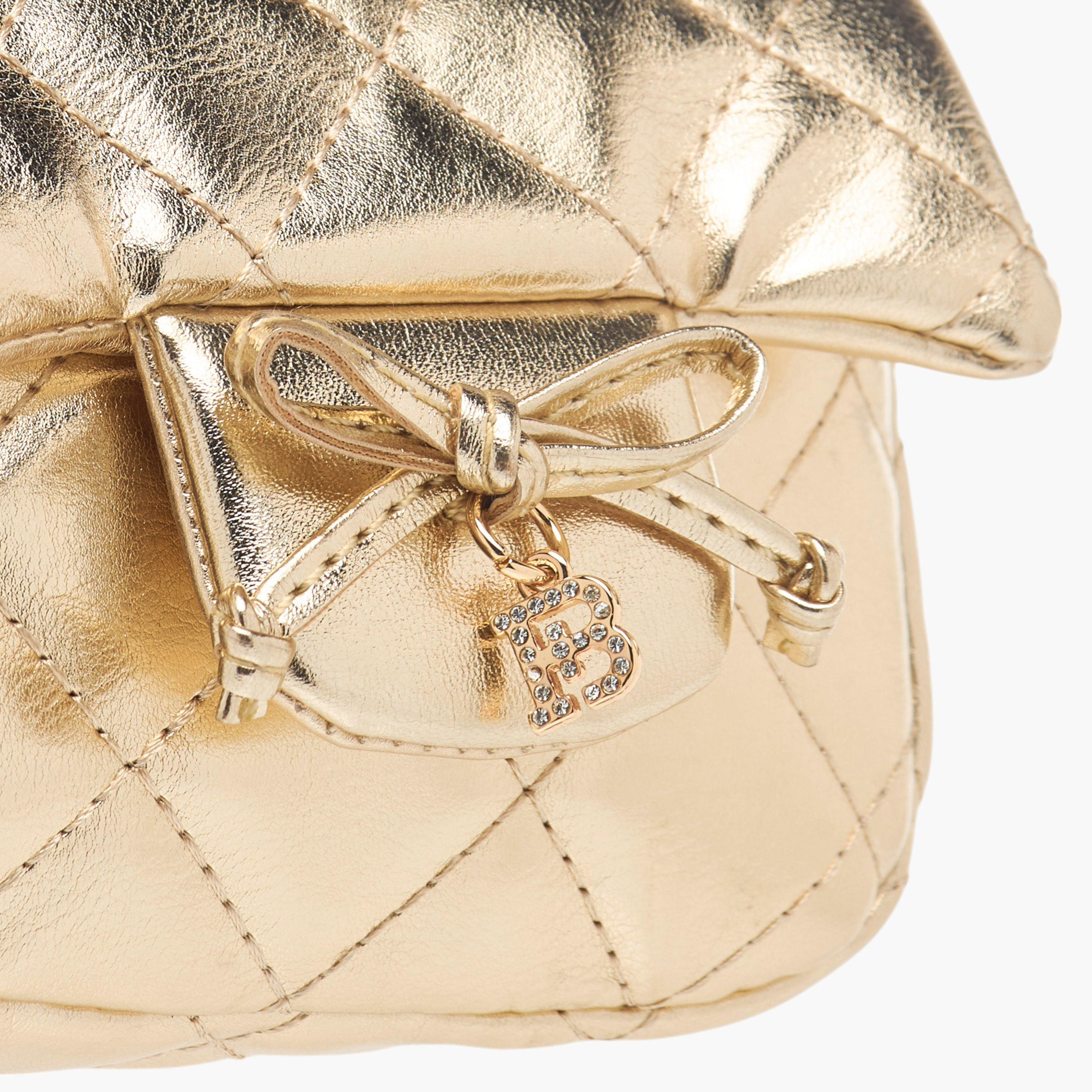 Flora Bella Quilted Crossbody Bag with Button Closure and Chain Strap-girls-accessories-bags-image-4
