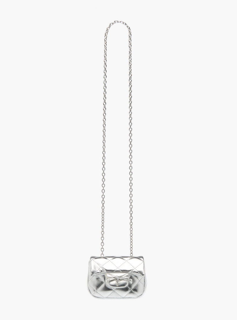 شنطة كروس بودي مبطنة بحزام سلسلة وزر إغلاق من فلورا بيلا-girls-accessories-bags-image-2