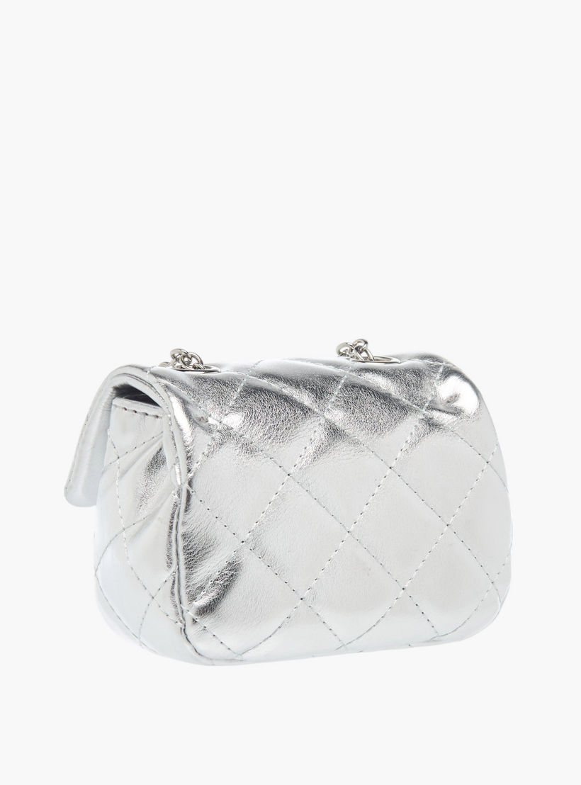 شنطة كروس بودي مبطنة بحزام سلسلة وزر إغلاق من فلورا بيلا-girls-accessories-bags-image-3