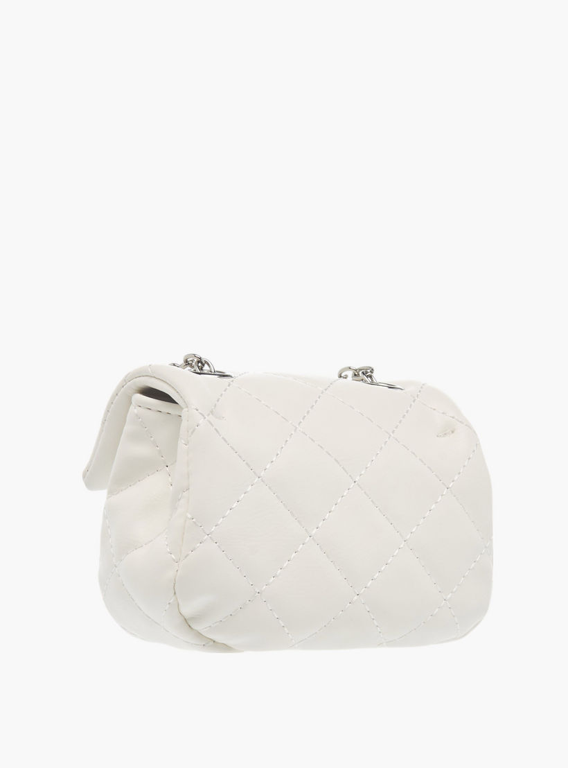 Flora Bella Quilted Crossbody Bag with Button Closure and Chain Strap-girls-accessories-bags-image-3