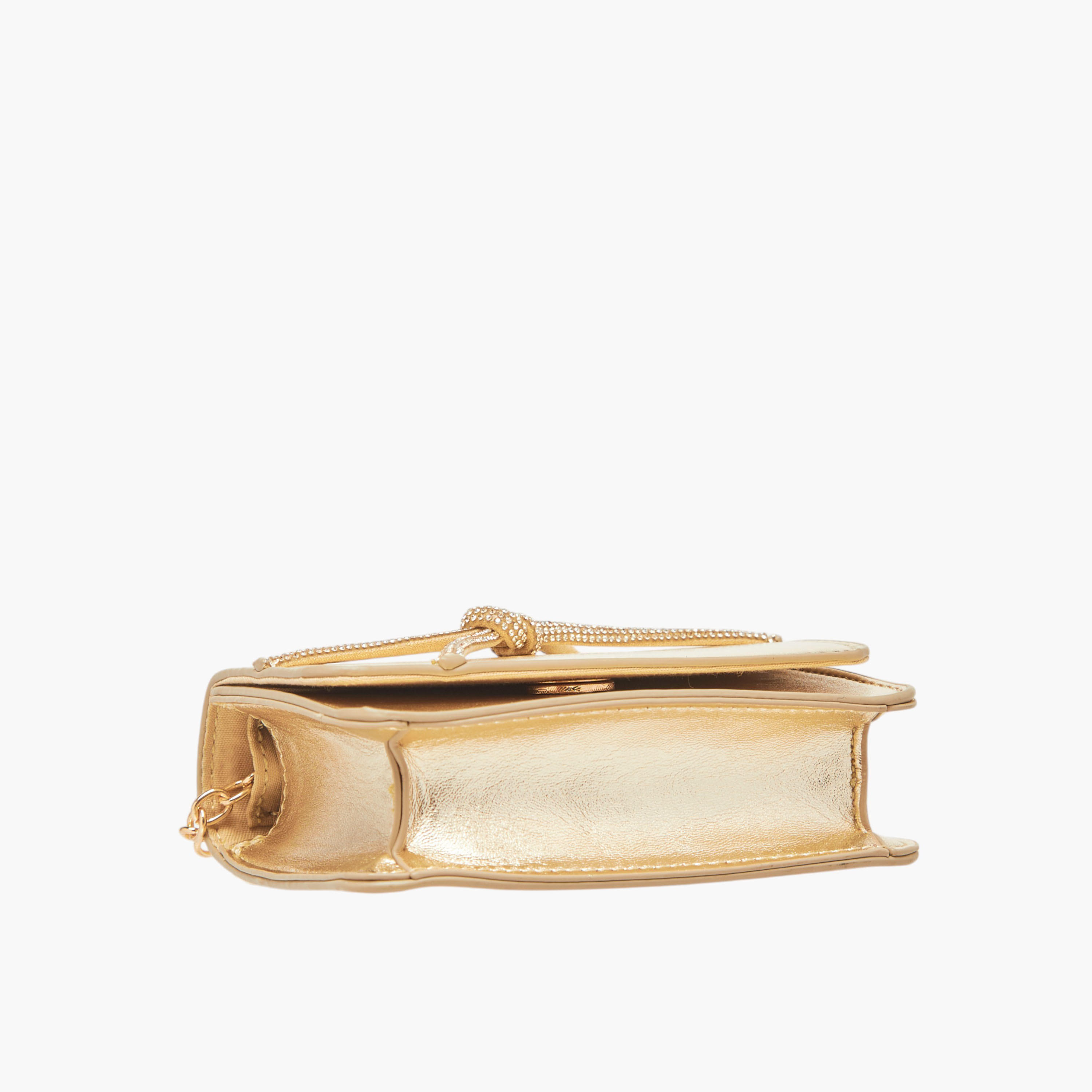 Flora Bella Embellished Crossbody Bag with Button Closure and Chain Strap-girls-accessories-bags-image-5
