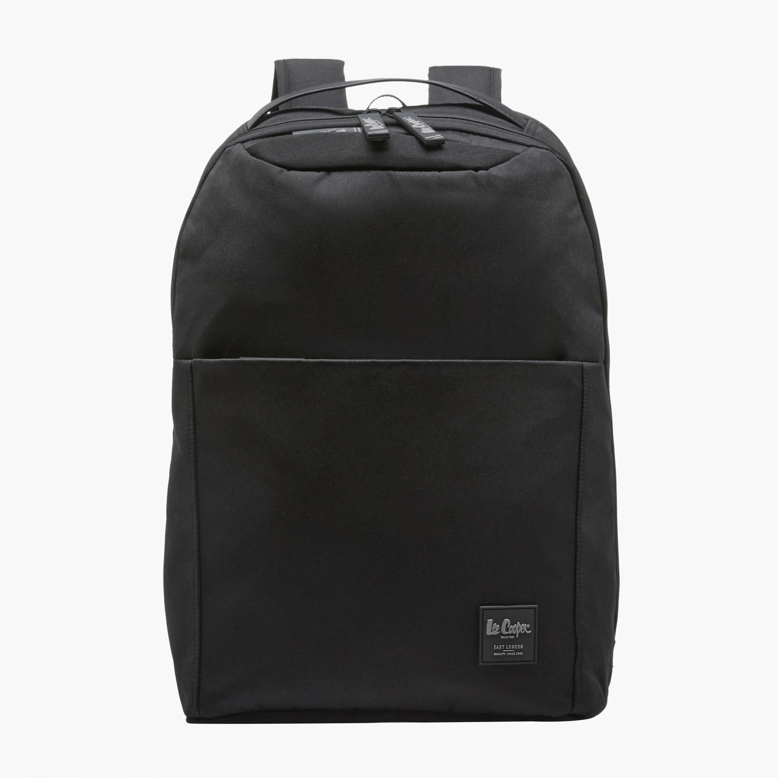 Lee Cooper Men Logo Applique Laptop Backpack-men-bags-image-1