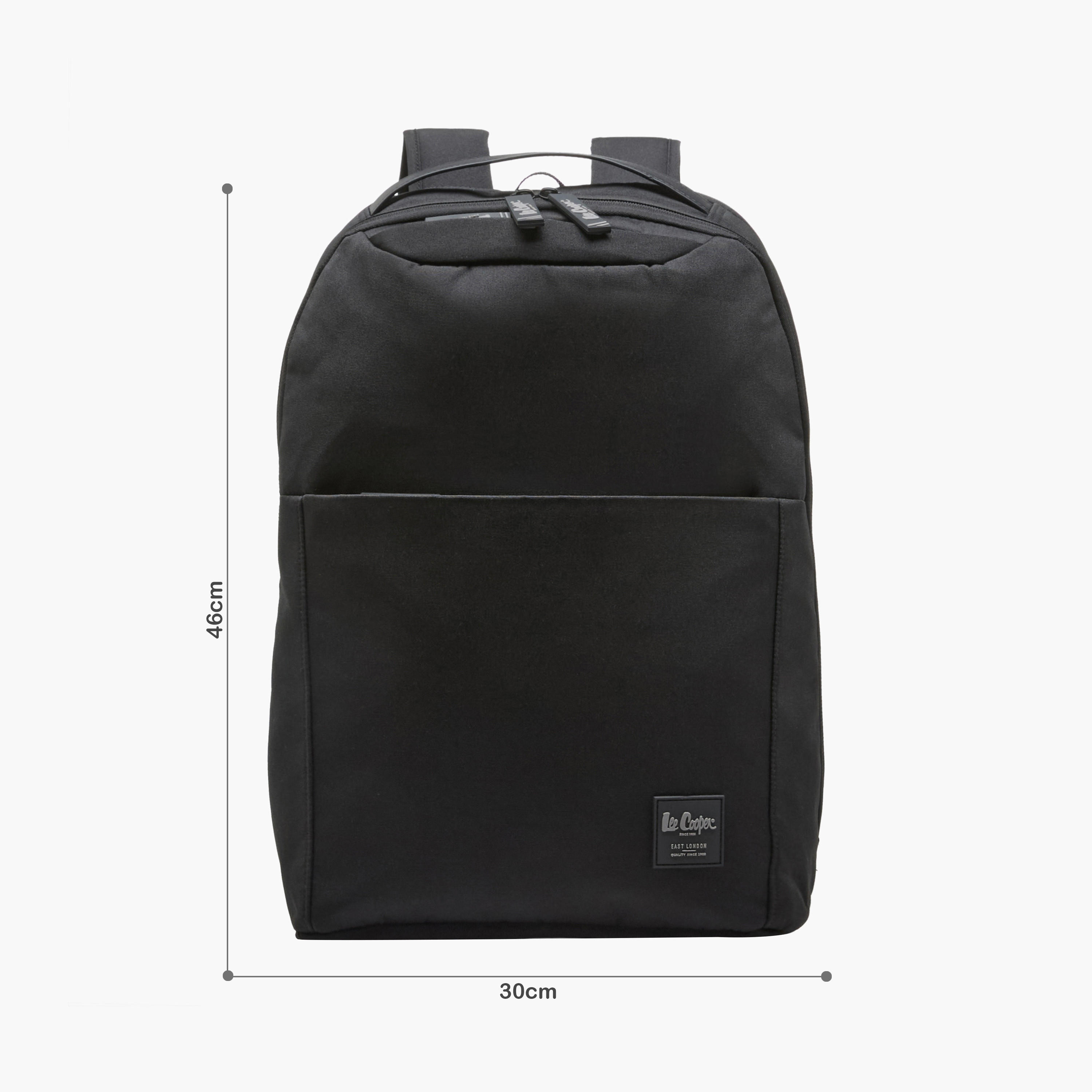 Lee Cooper Men Logo Applique Laptop Backpack-men-bags-image-2