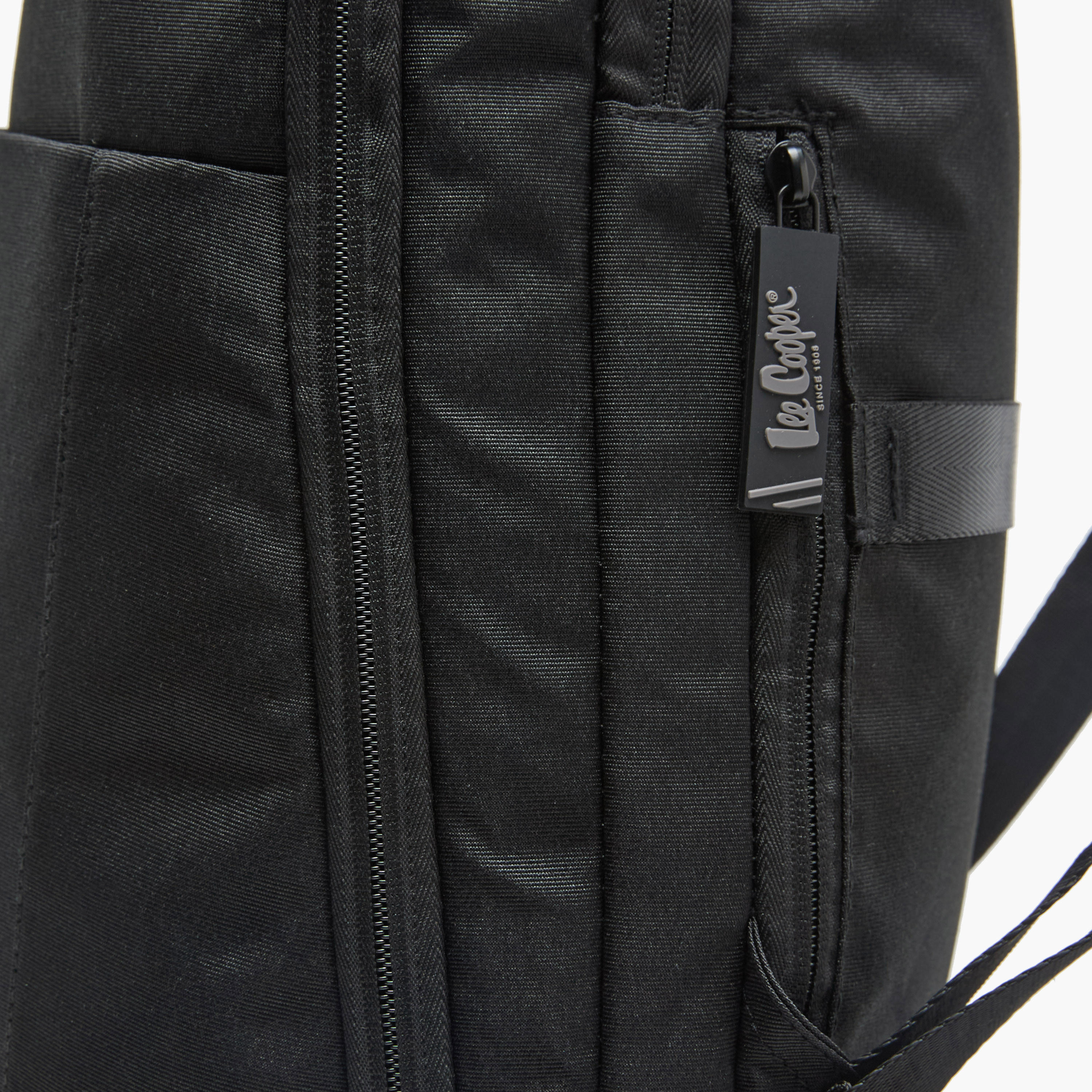 Lee Cooper Men Logo Applique Laptop Backpack-men-bags-image-7