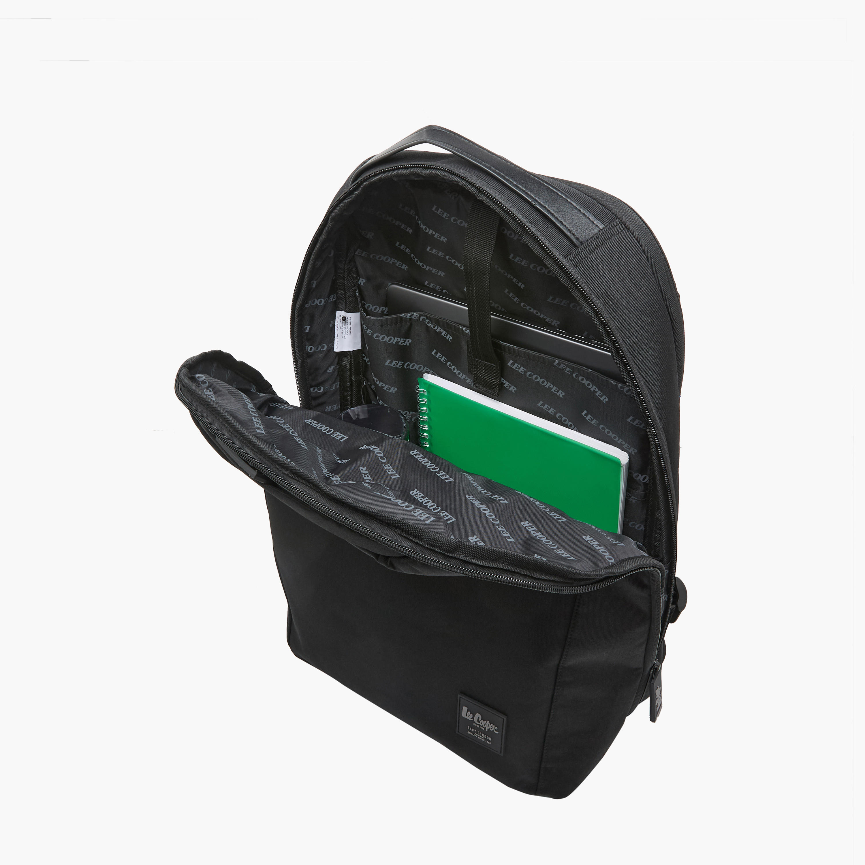 Lee Cooper Men Logo Applique Laptop Backpack-men-bags-image-9